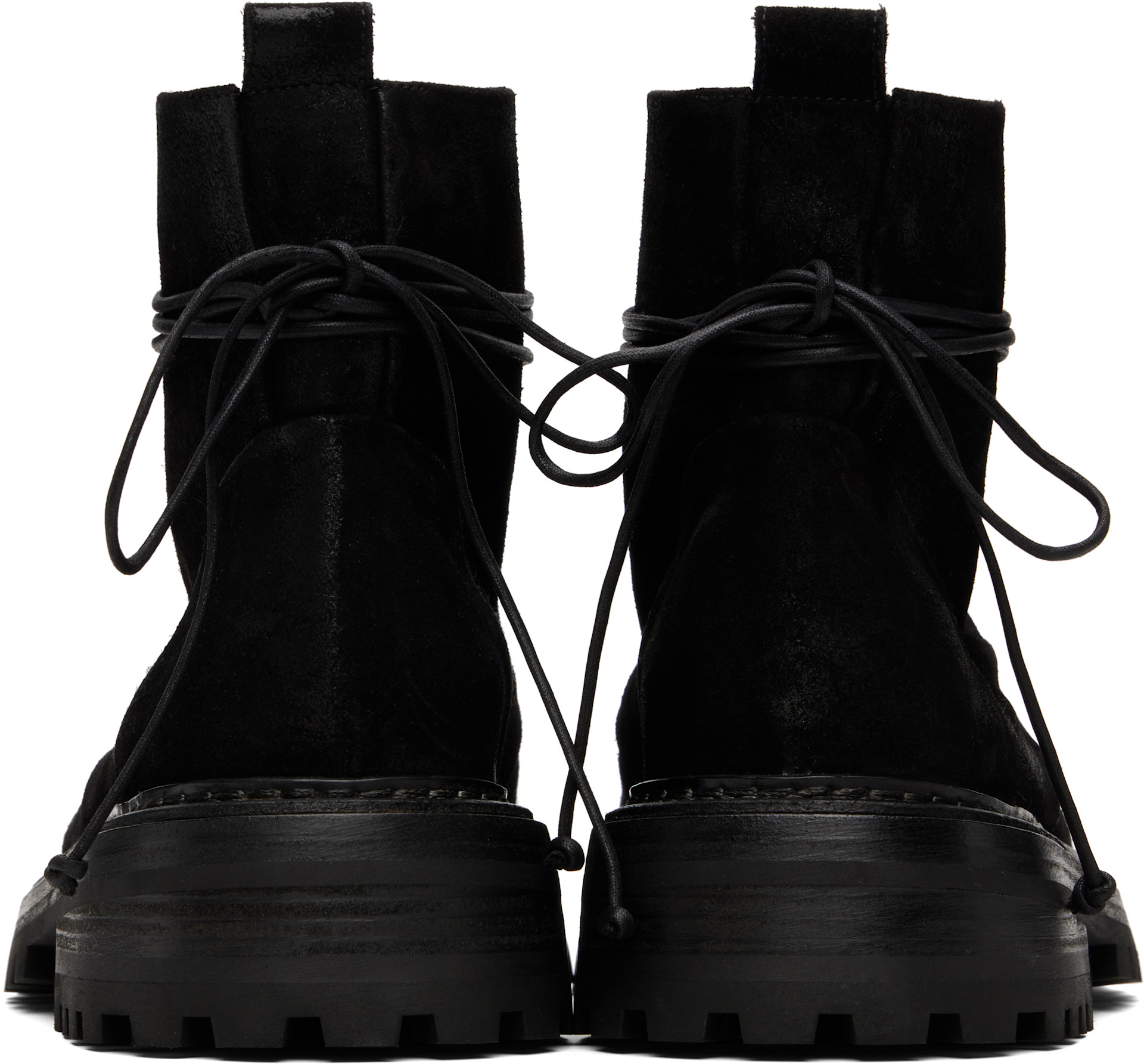Marsèll - Black Carraucola Reversed Leather Boots