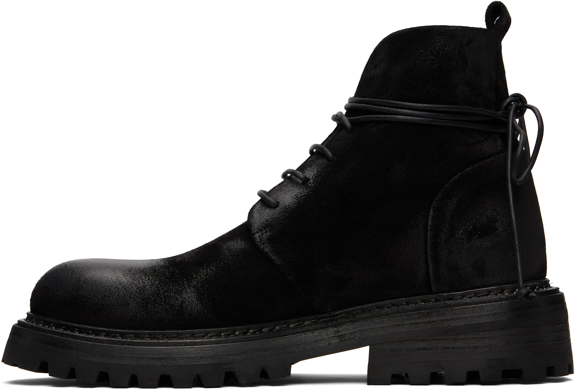 Marsèll - Black Carraucola Reversed Leather Boots