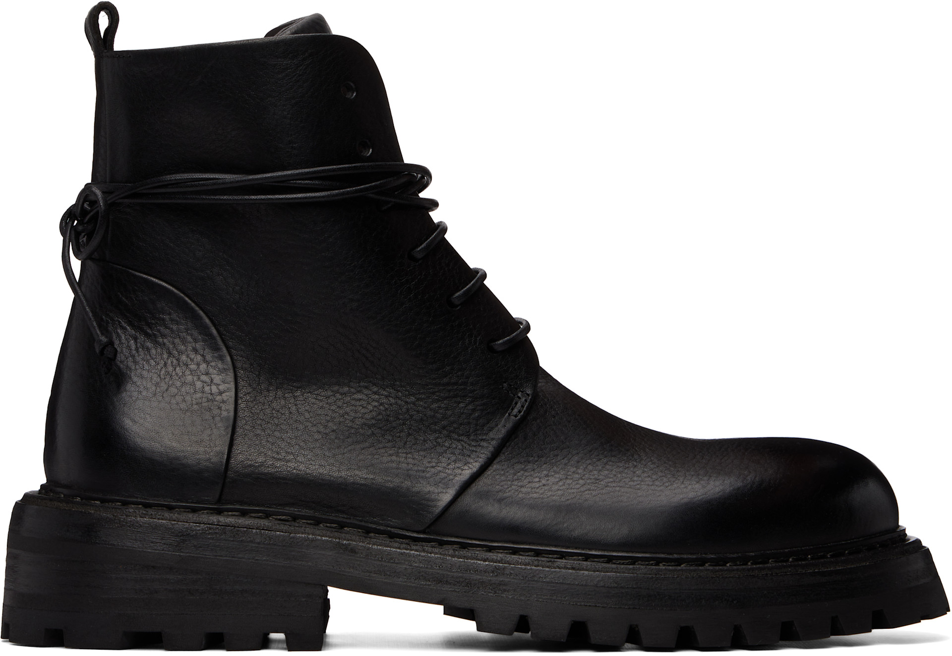 Marsèll - Black Carraucola Pebbled Leather Boots