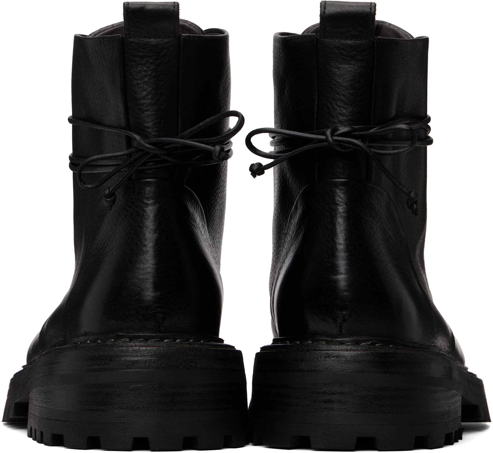 Marsèll - Black Carraucola Pebbled Leather Boots