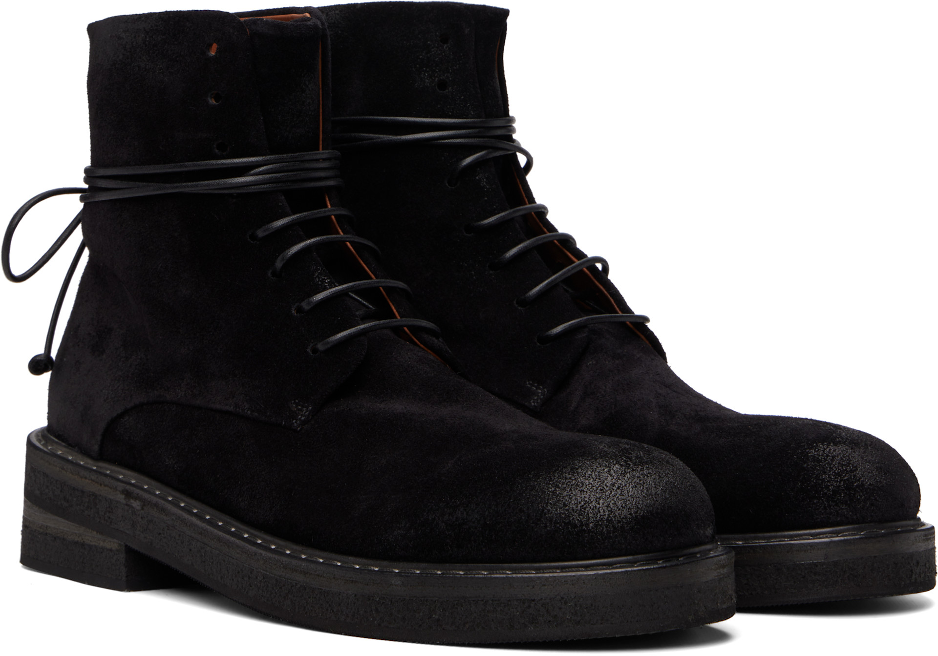 Marsèll - Black Parrucca Combat Boots