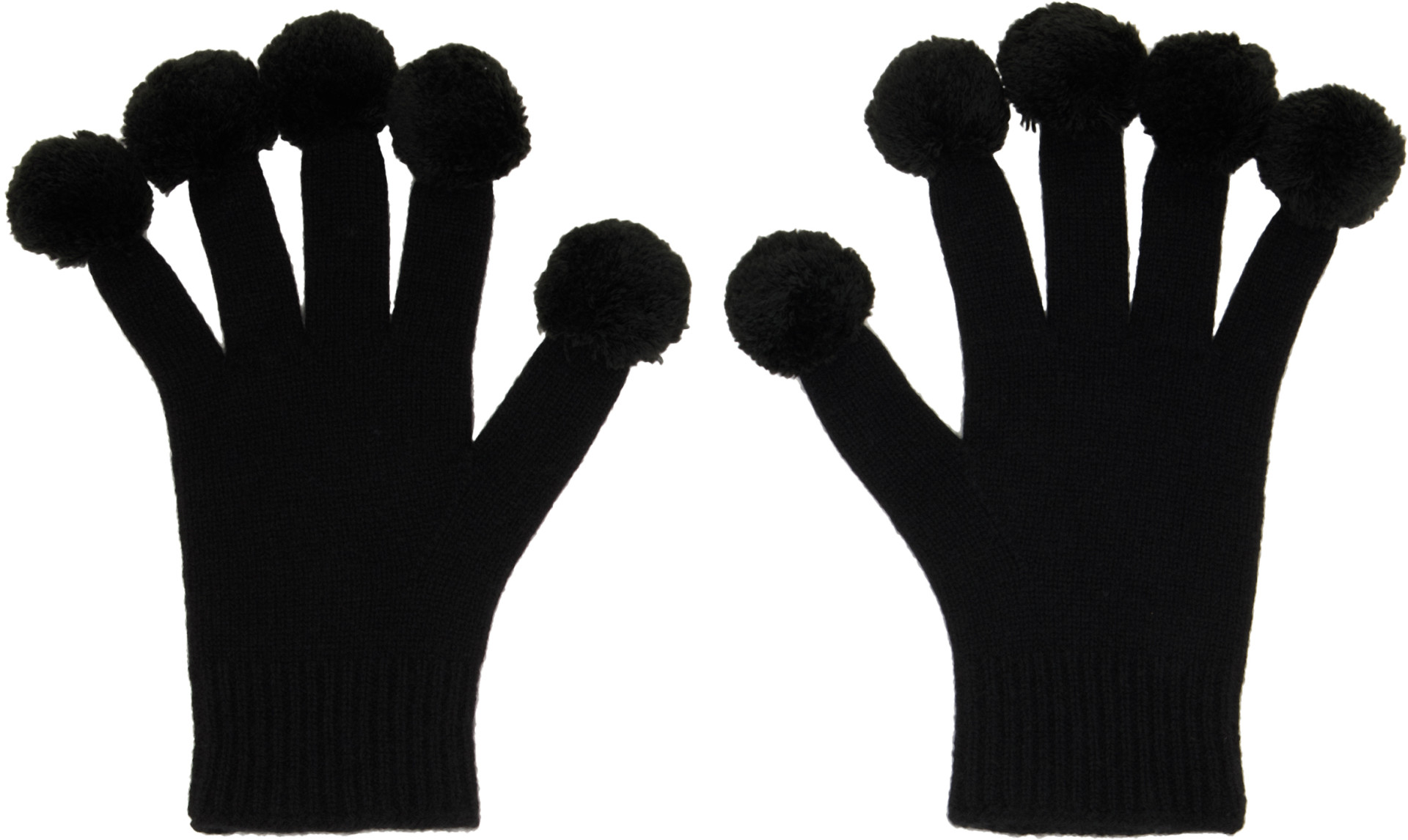 POST ARCHIVE FACTION (PAF) - Gants noirs à pompons