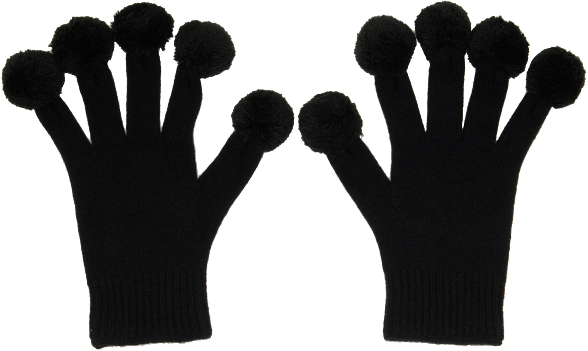 POST ARCHIVE FACTION (PAF) - Gants noirs à pompons