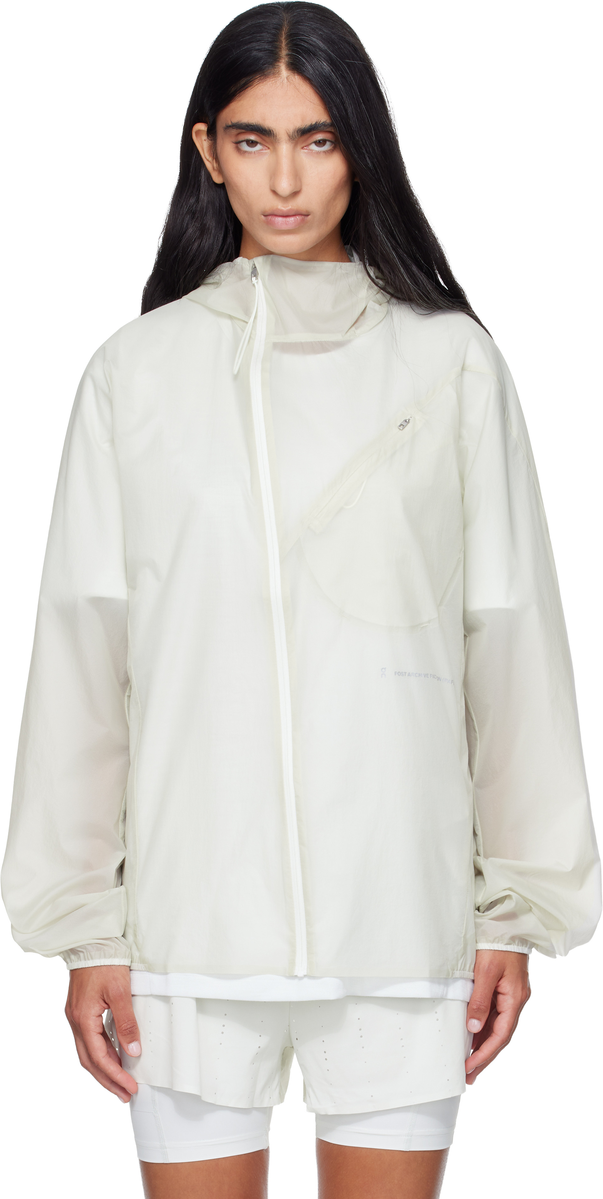POST ARCHIVE FACTION (PAF) - Blouson Zero blanc cassé édition On