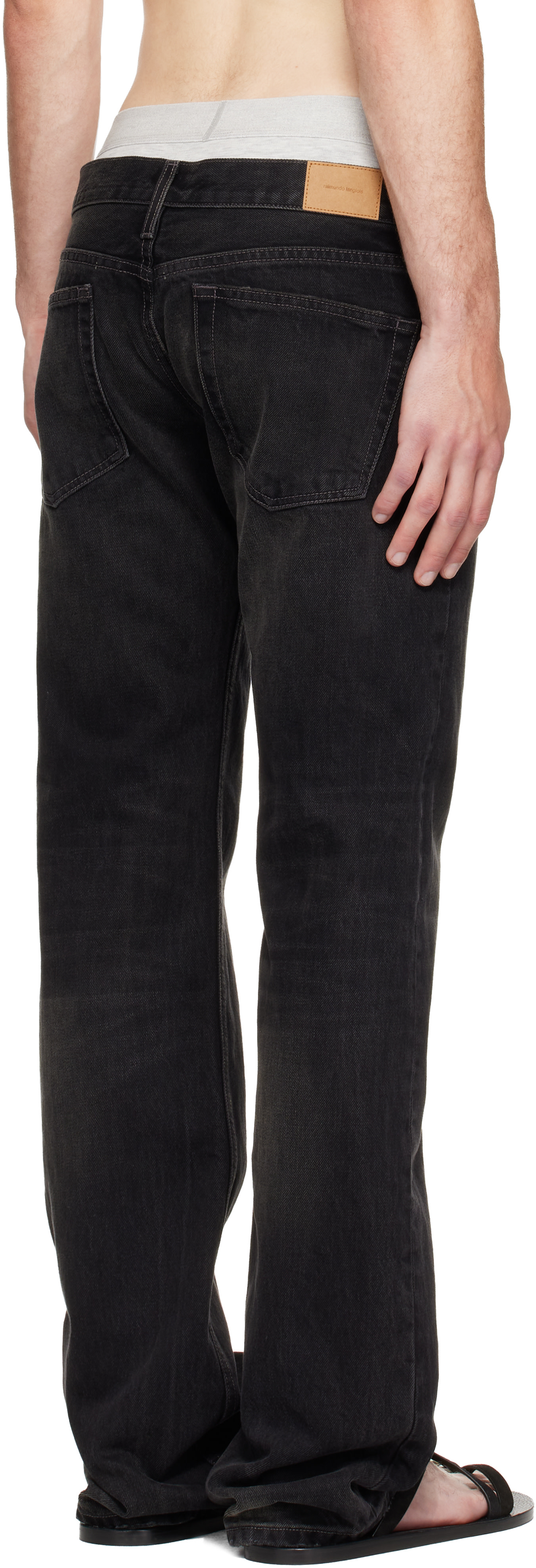 Raimundo Langlois - Black Slim Straight Jeans