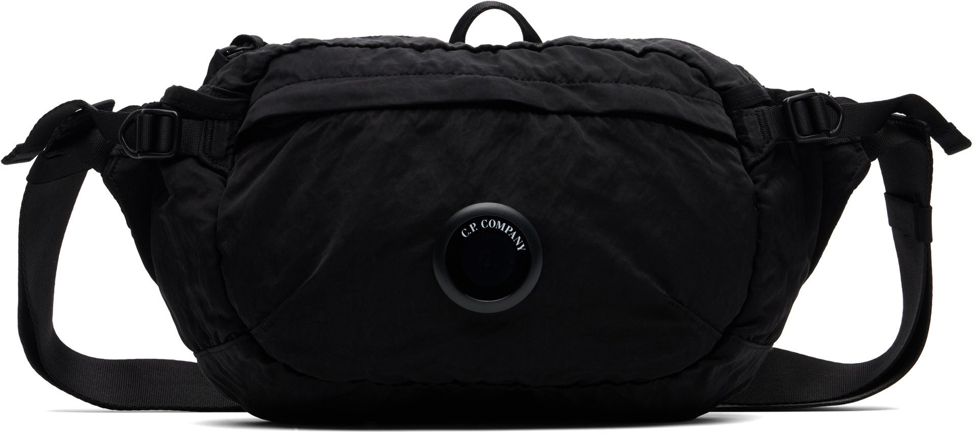 C.P. Company Nylon B Waist Bag シーピーカンパニー C.P. Company: Black Nylon B Lens Waist Bag | SSENSE Canada
