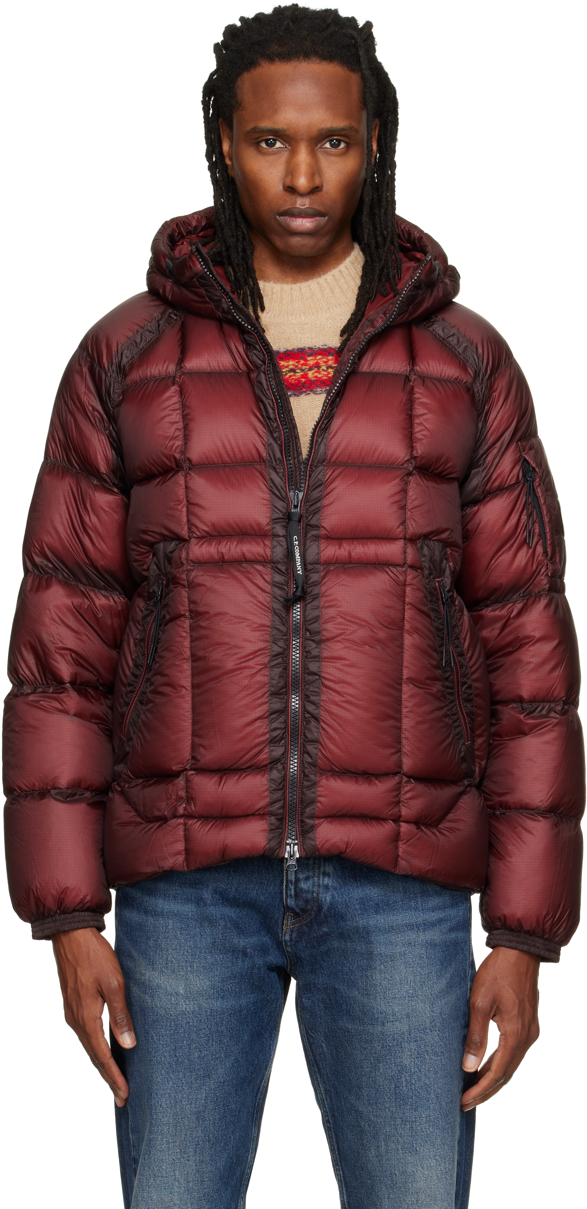 C.P. Company - Burgundy D.D. Shell Down Jacket