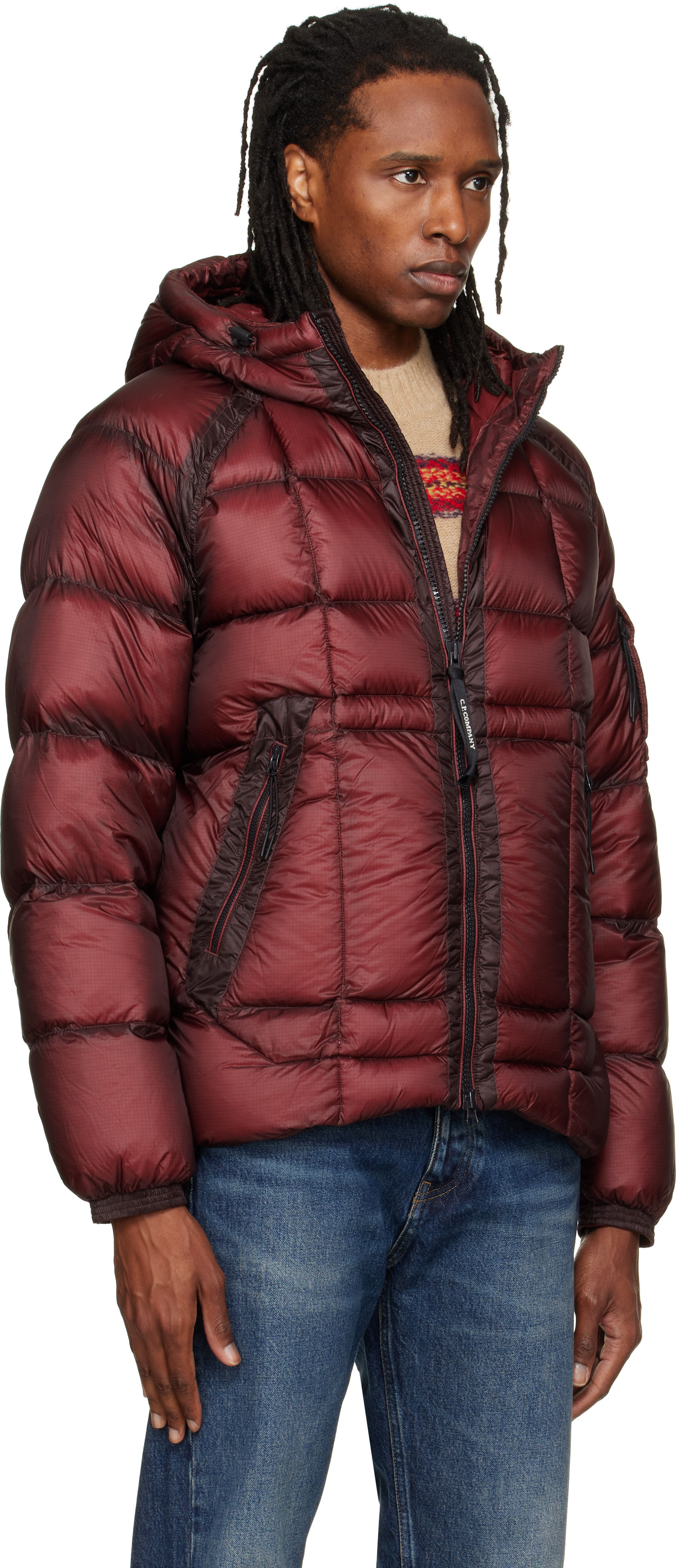 C.P. Company - Burgundy D.D. Shell Down Jacket
