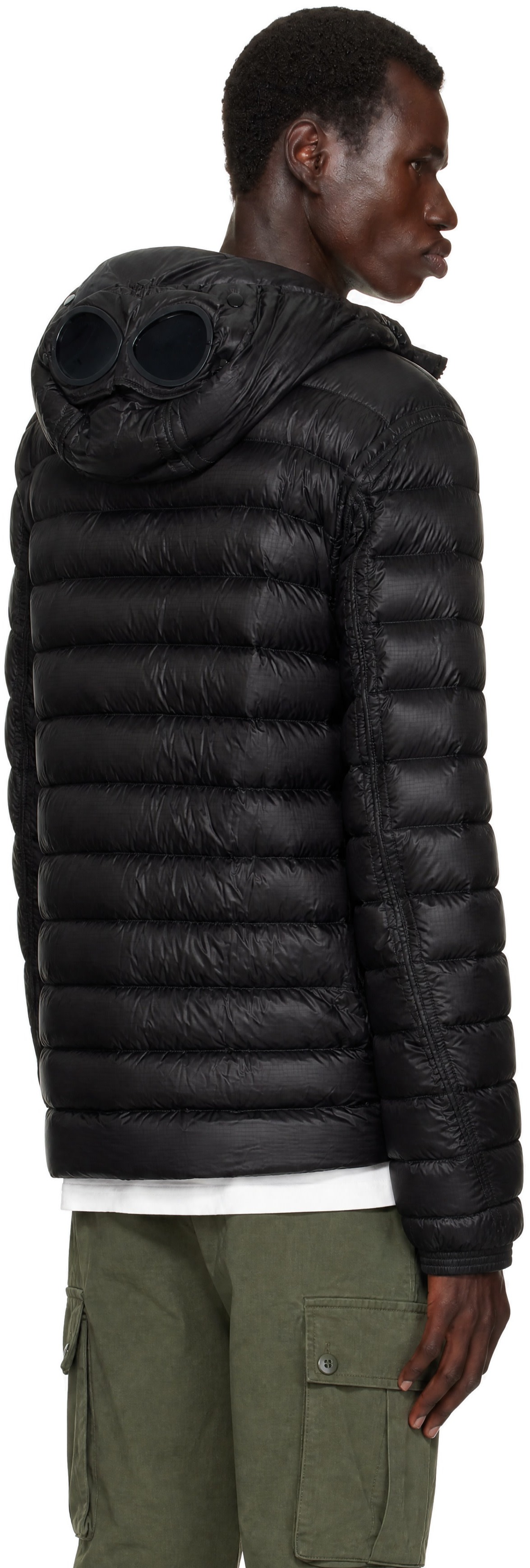 C.P. Company - Black D.D. Shell Goggle Down Jacket