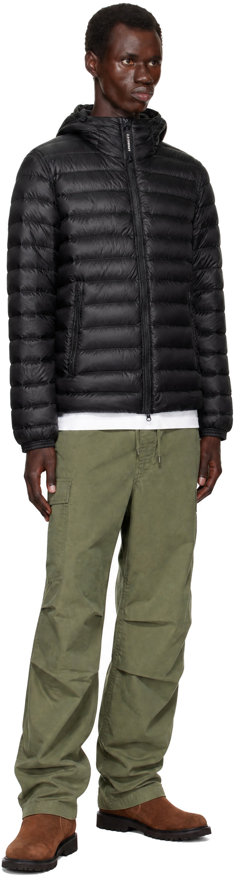 C.P. Company - Black D.D. Shell Goggle Down Jacket
