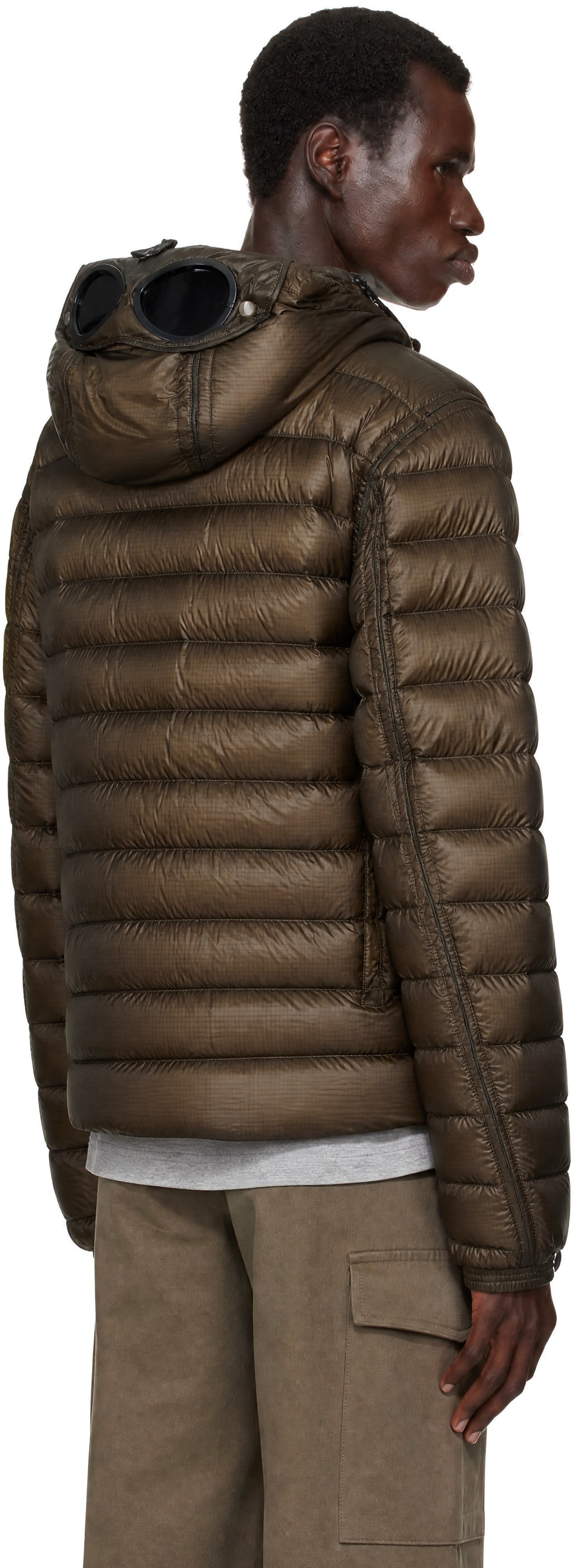 C.P. Company - Khaki D.D. Shell Goggle Down Jacket