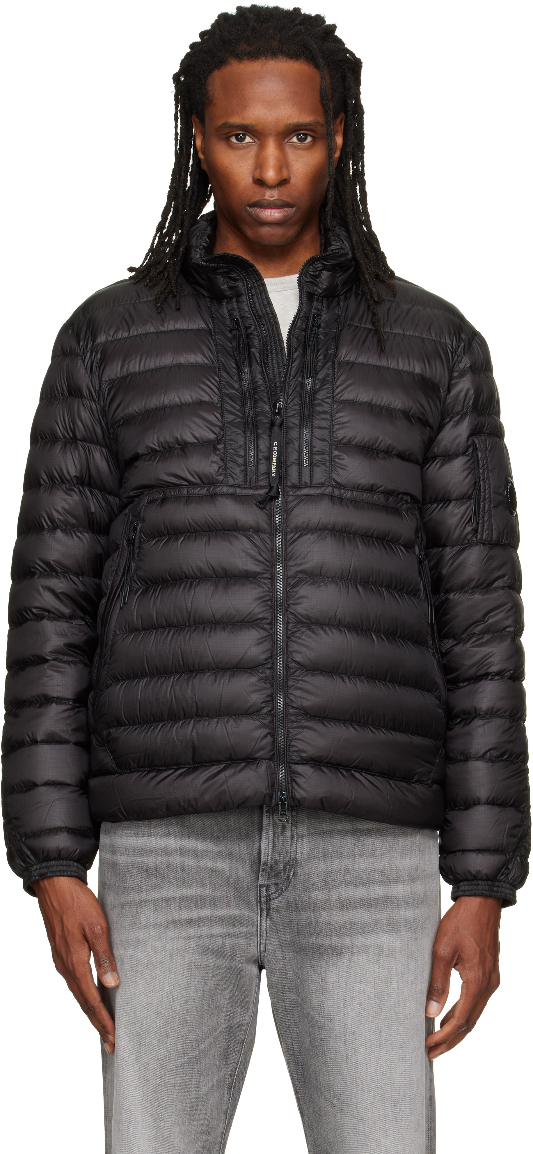 C.P. Company - Black D.D. Shell Lens Down Jacket