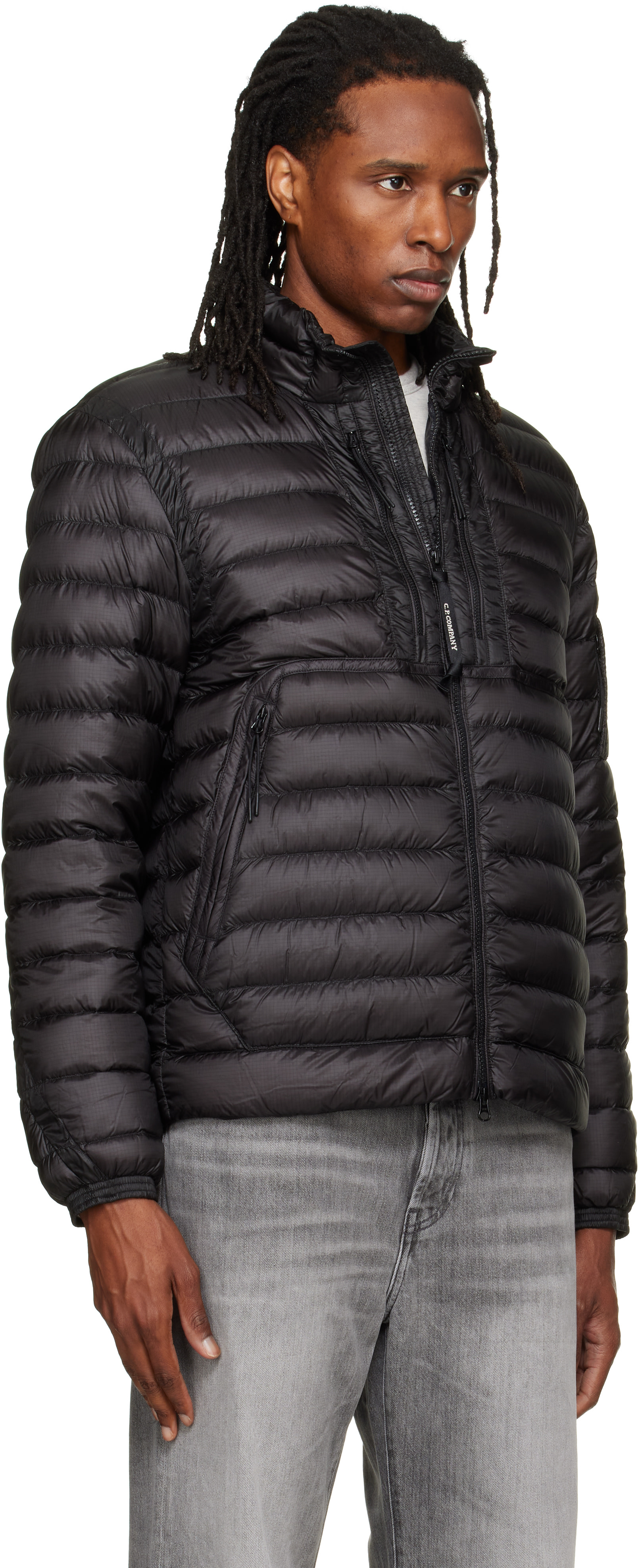 C.P. Company - Black D.D. Shell Lens Down Jacket