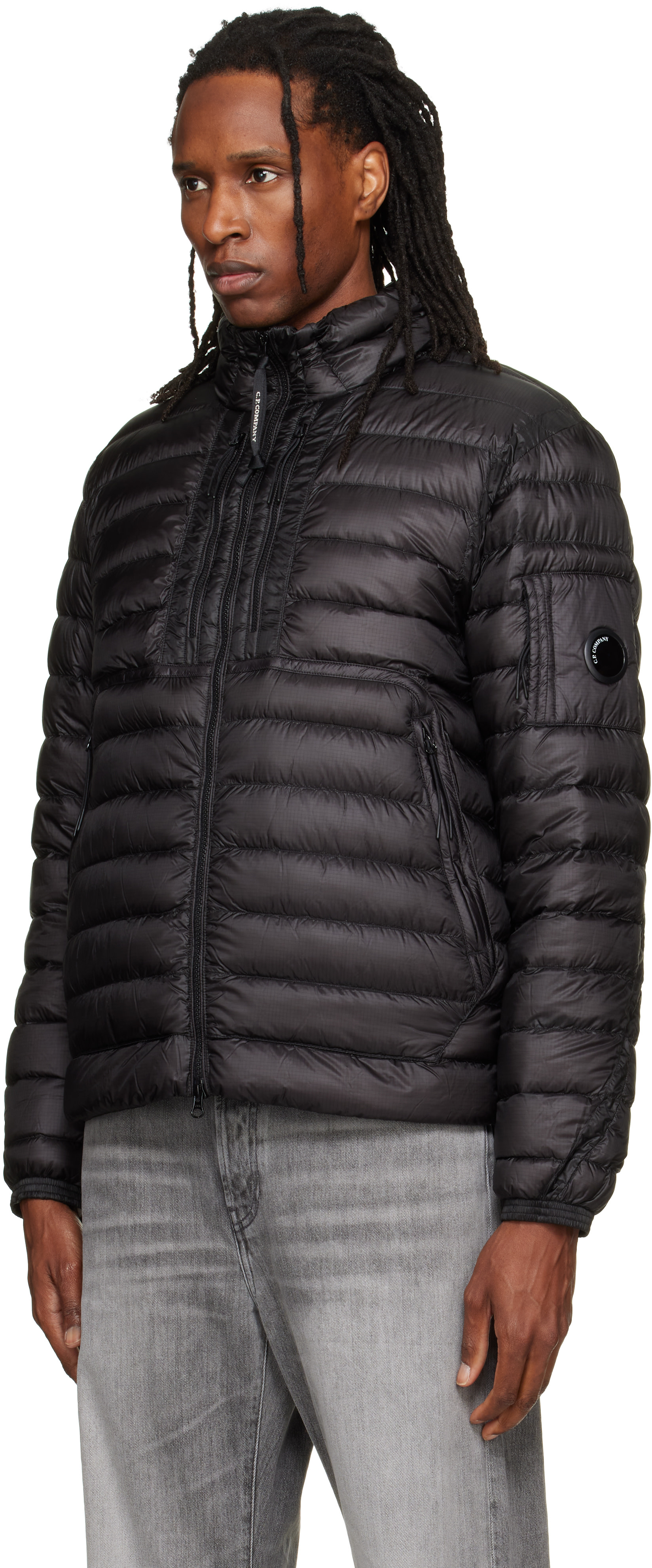 C.P. Company - Black D.D. Shell Lens Down Jacket