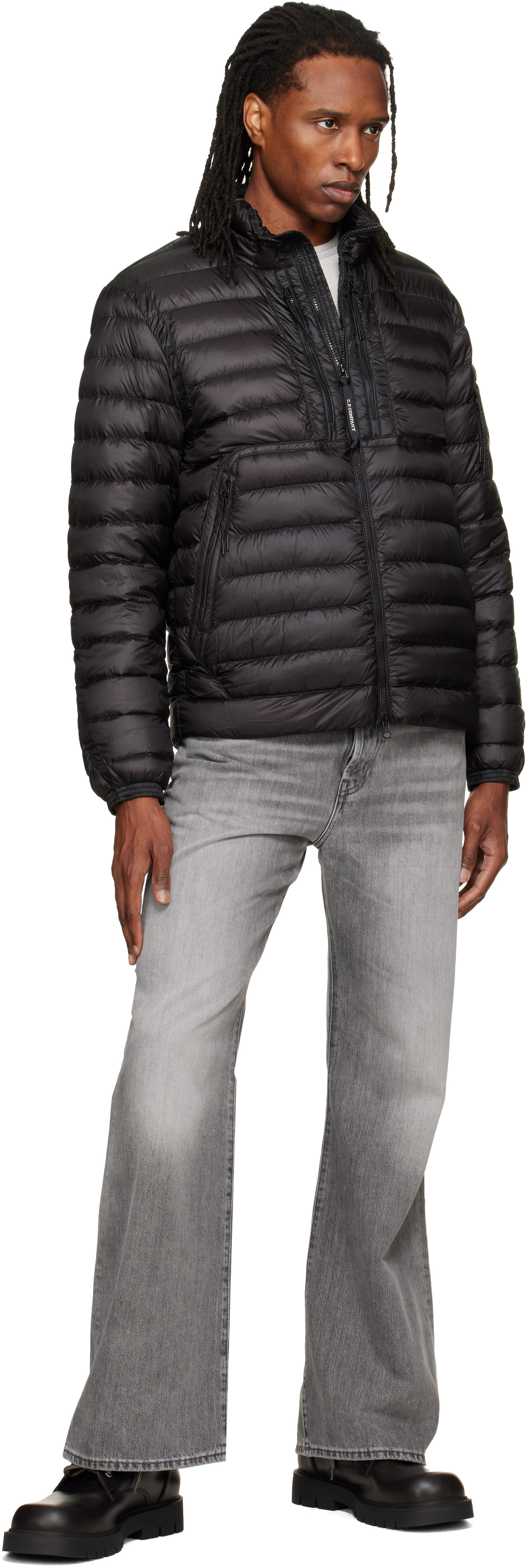 C.P. Company - Black D.D. Shell Lens Down Jacket