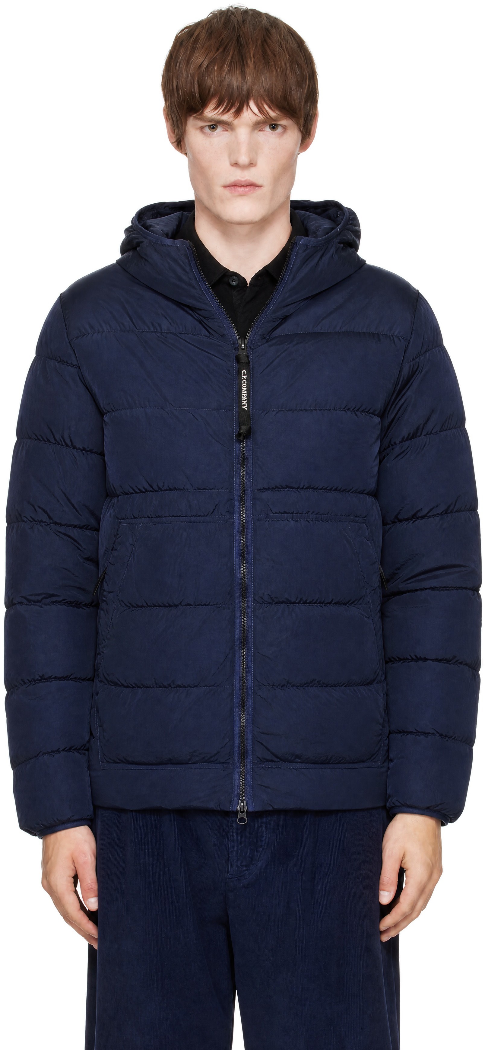 C.P. Company - Navy Chrome-R Goggle Down Jacket