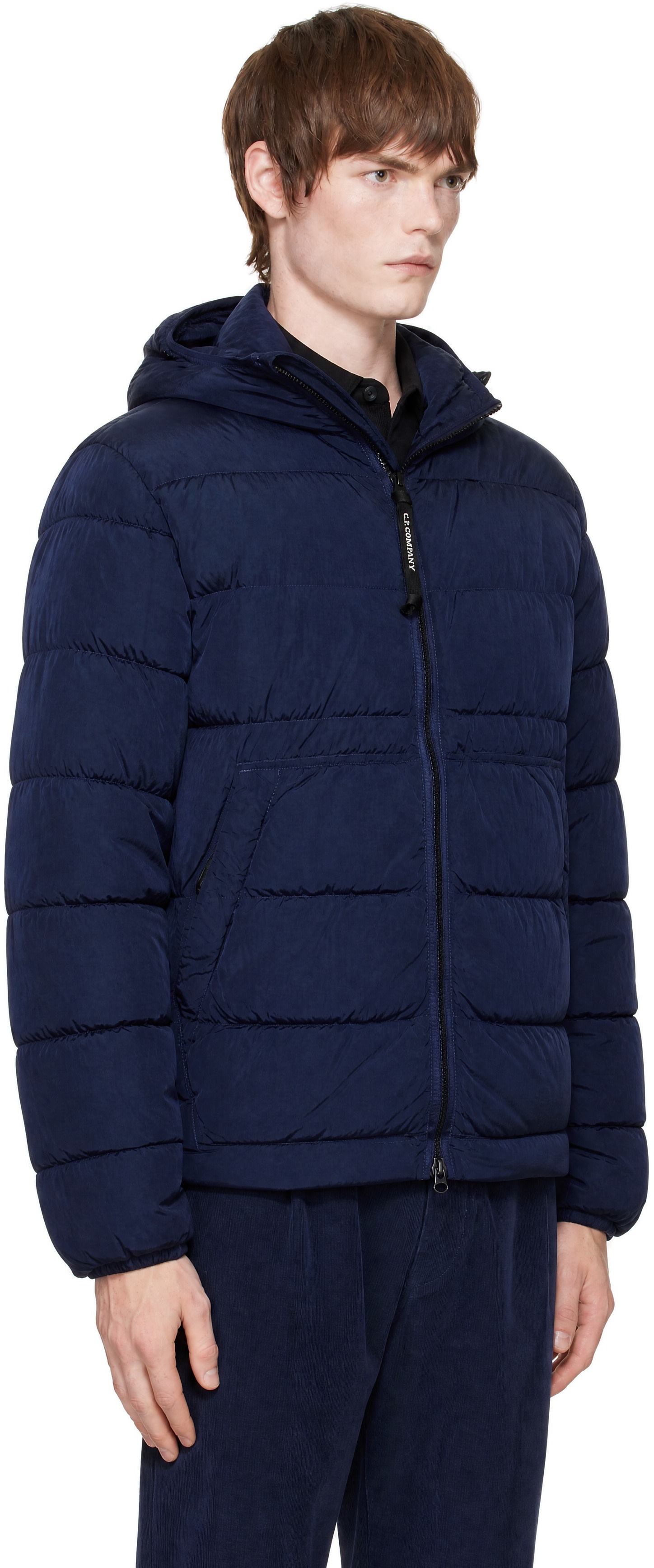 C.P. Company - Navy Chrome-R Goggle Down Jacket