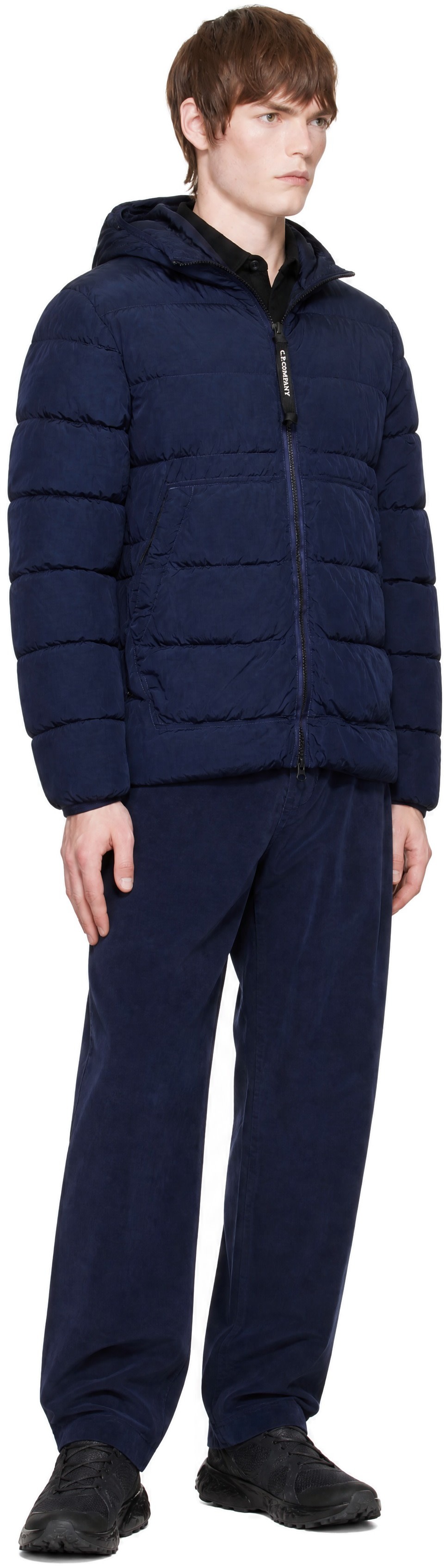 C.P. Company - Navy Chrome-R Goggle Down Jacket