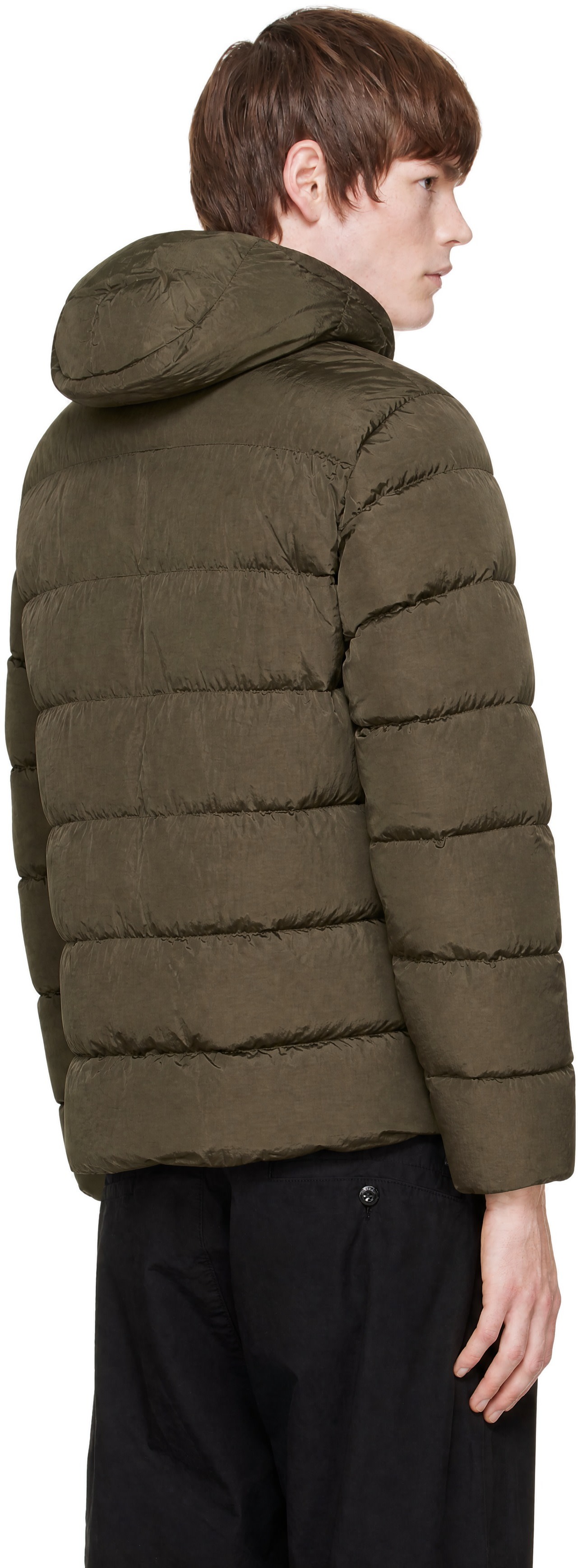 C.P. Company - Khaki Chrome-R Goggle Down Jacket