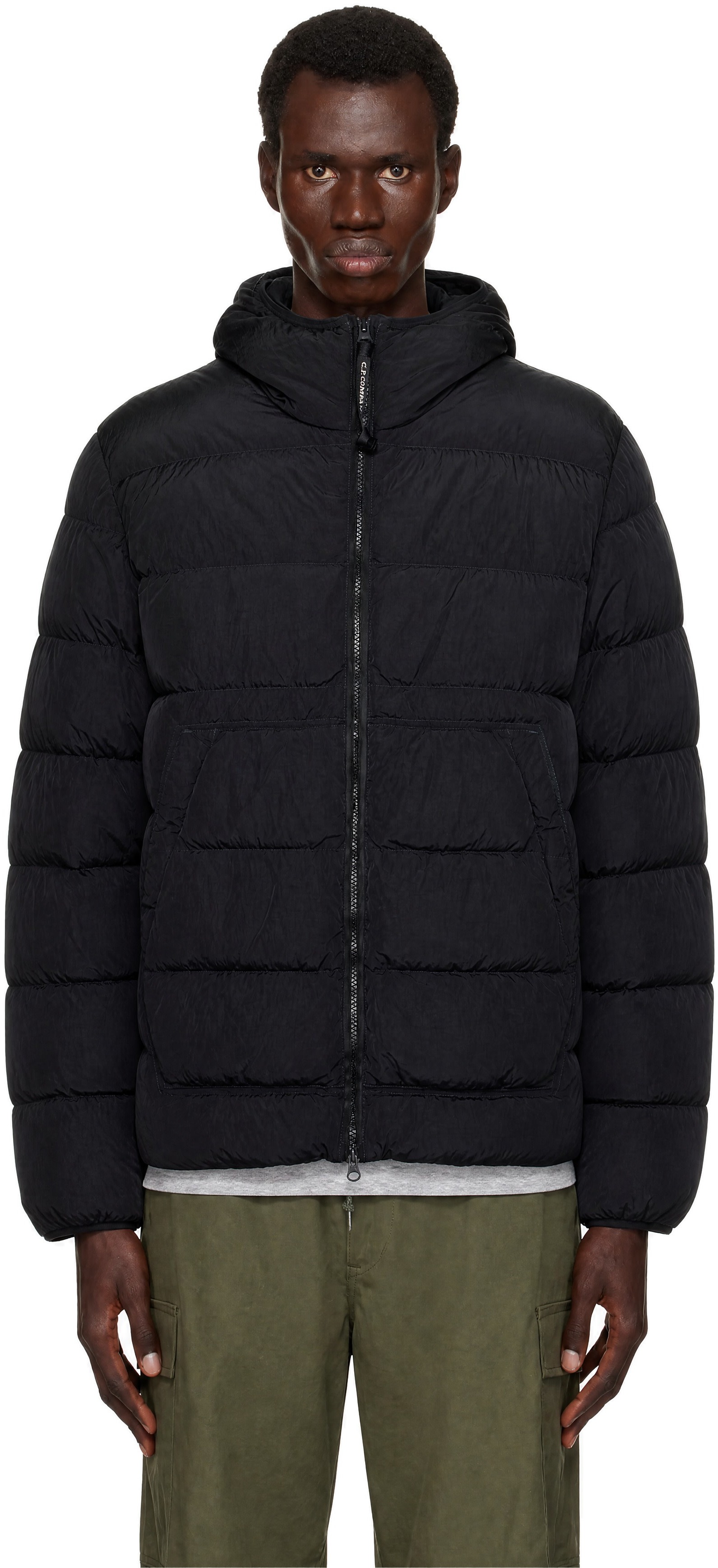 C.P. Company - Black Chrome-R Goggle Down Jacket