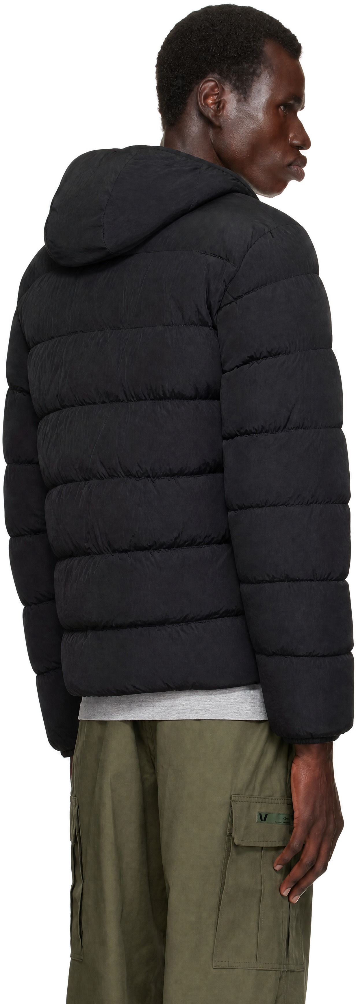 C.P. Company - Black Chrome-R Goggle Down Jacket