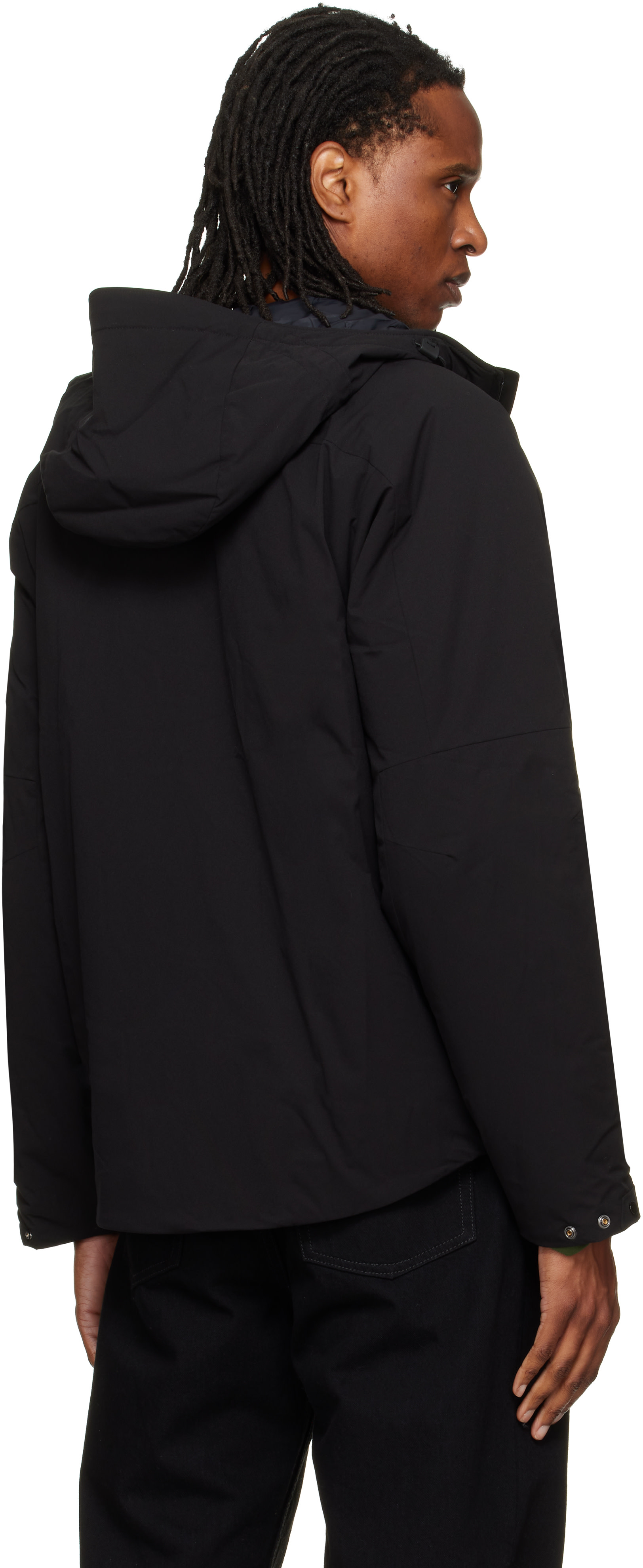 C.P. Company - Black Pro-Tek Primaloft Silver Hooded Jacket