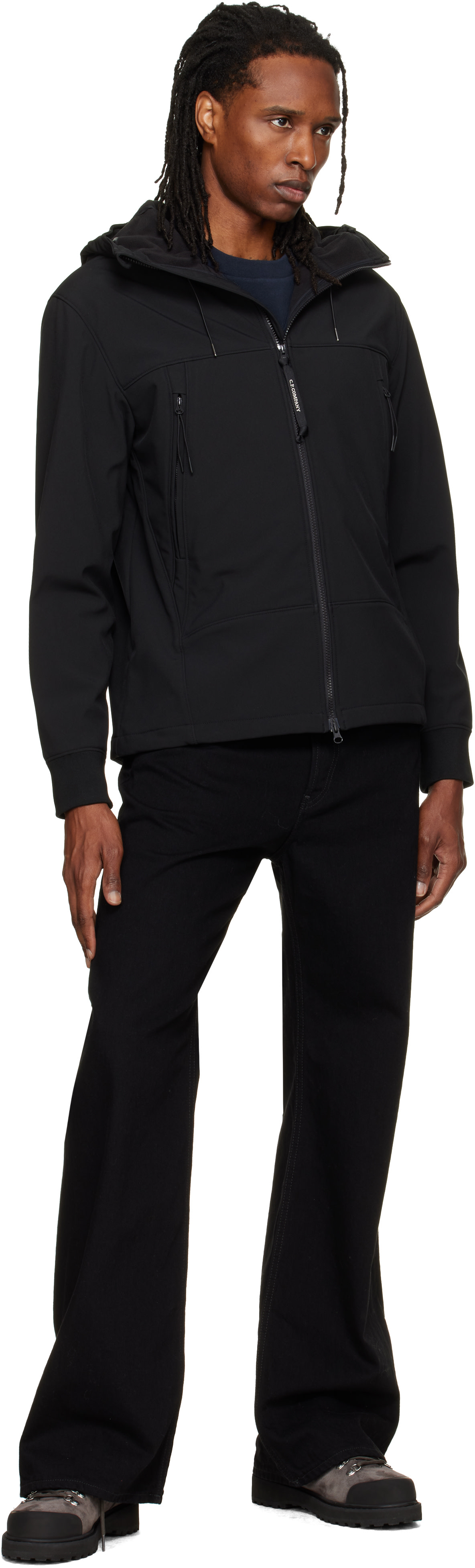C.P. Company - Black C.P. Shell-R Goggle Jacket
