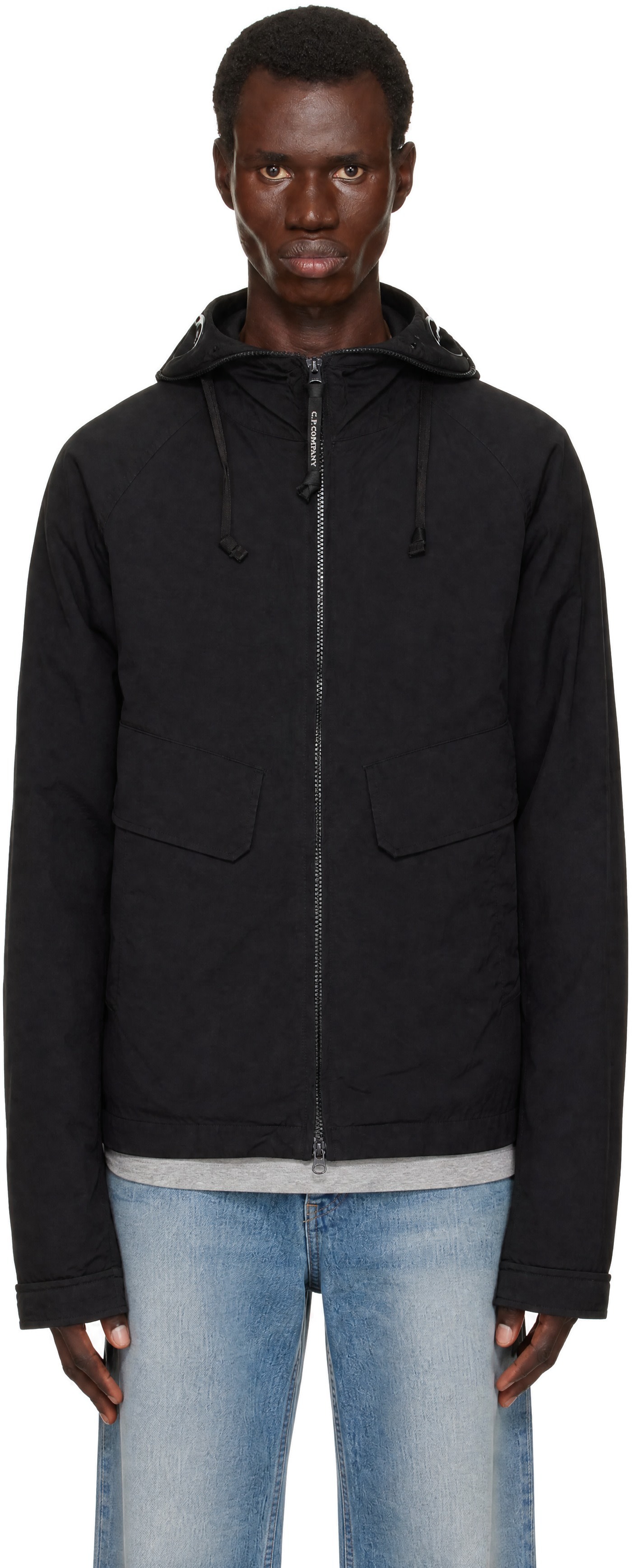 C.P. Company - Black Twill Mixed Explorer Jacket