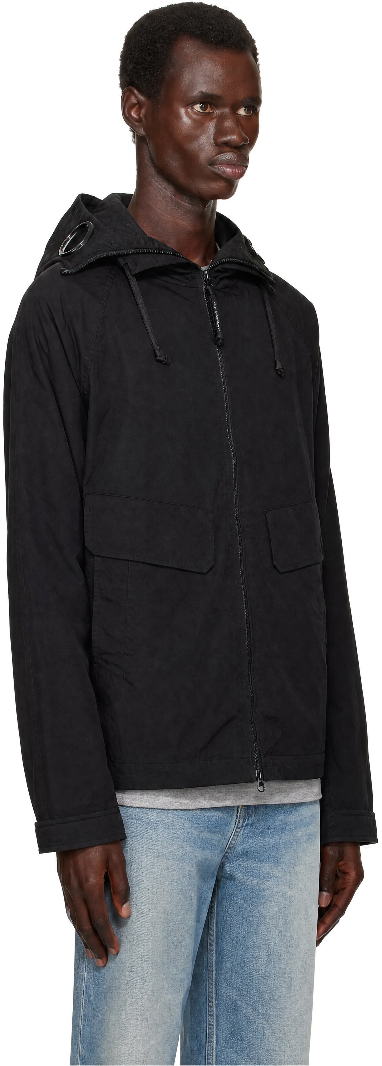 C.P. Company - Black Twill Mixed Explorer Jacket