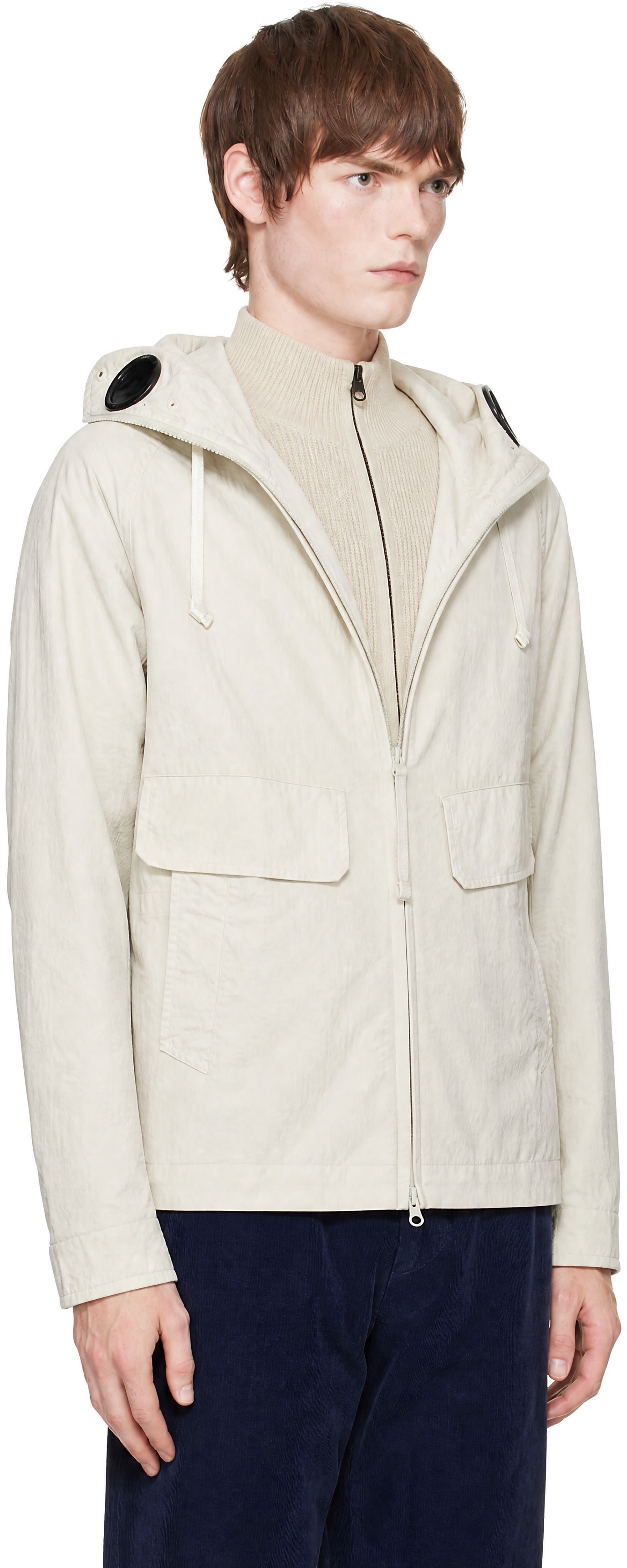 C.P. Company - Off-White Twill Mixed Explorer Jacket