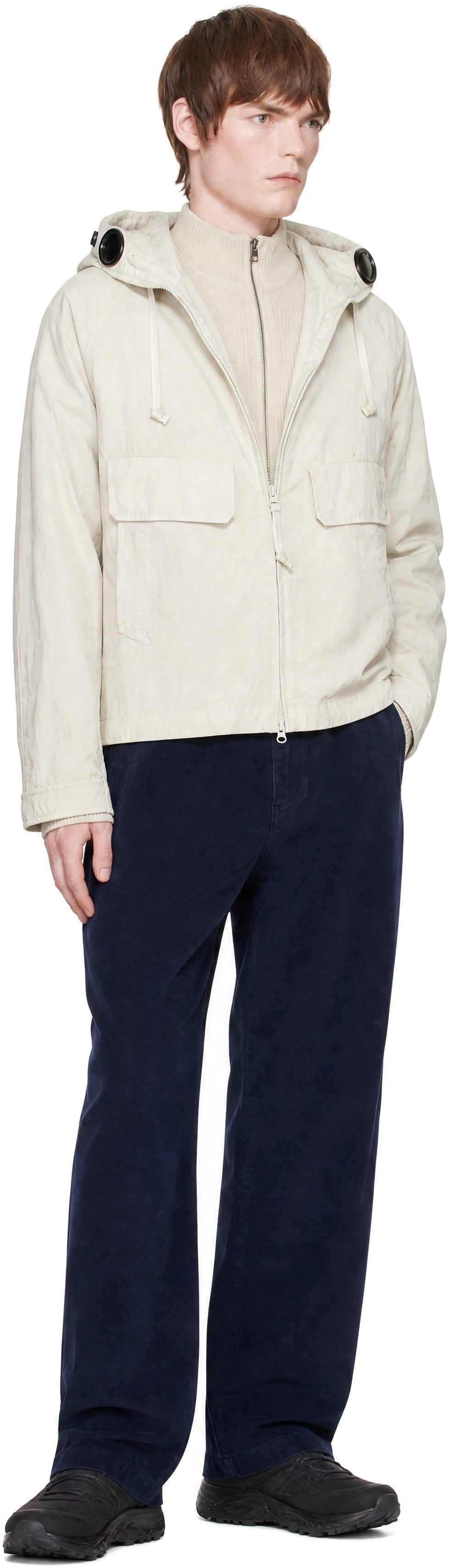 C.P. Company - Off-White Twill Mixed Explorer Jacket