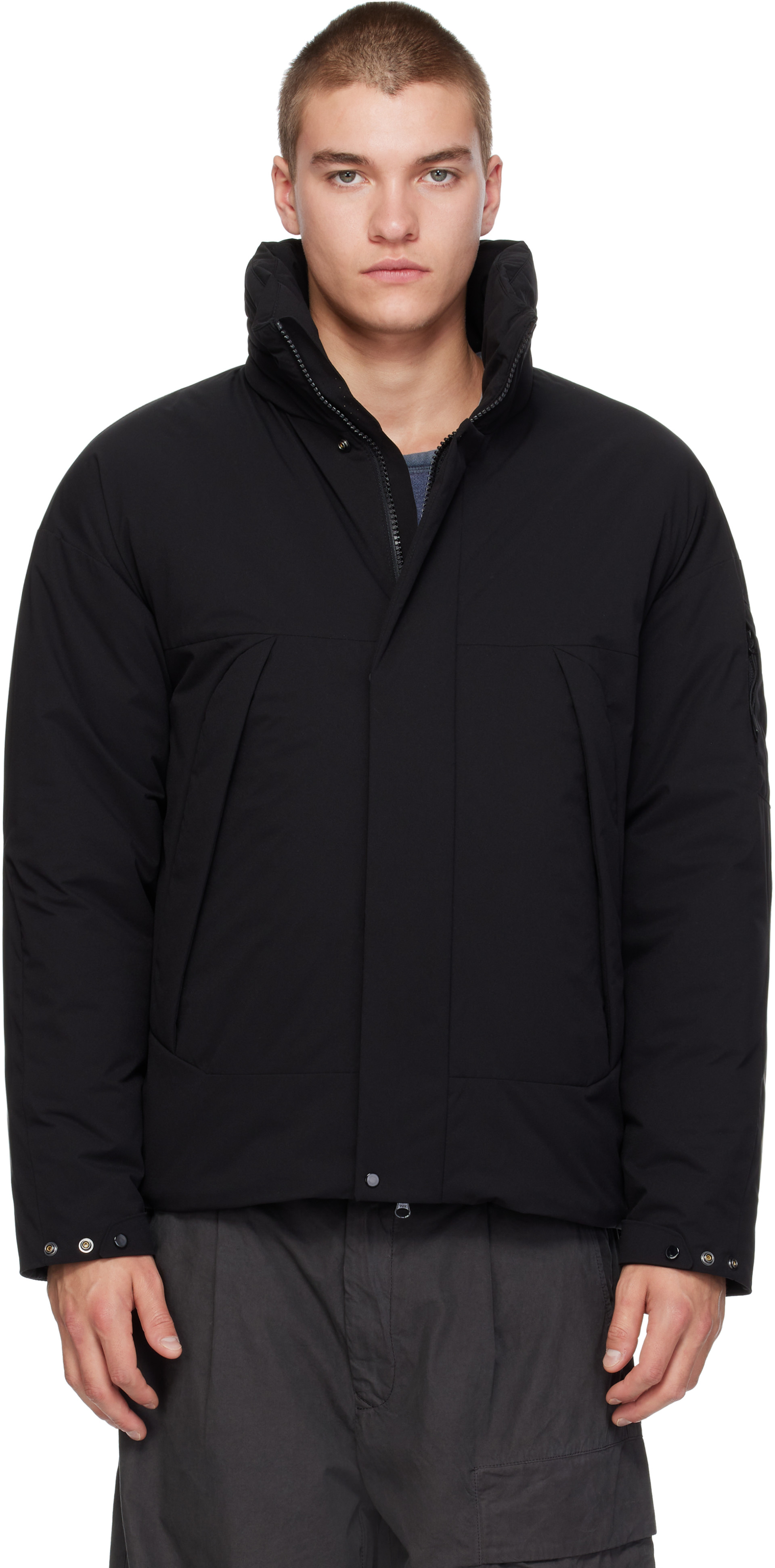 C.P. Company - Black Pro-Tek PrimaLoft Silver Lens Jacket