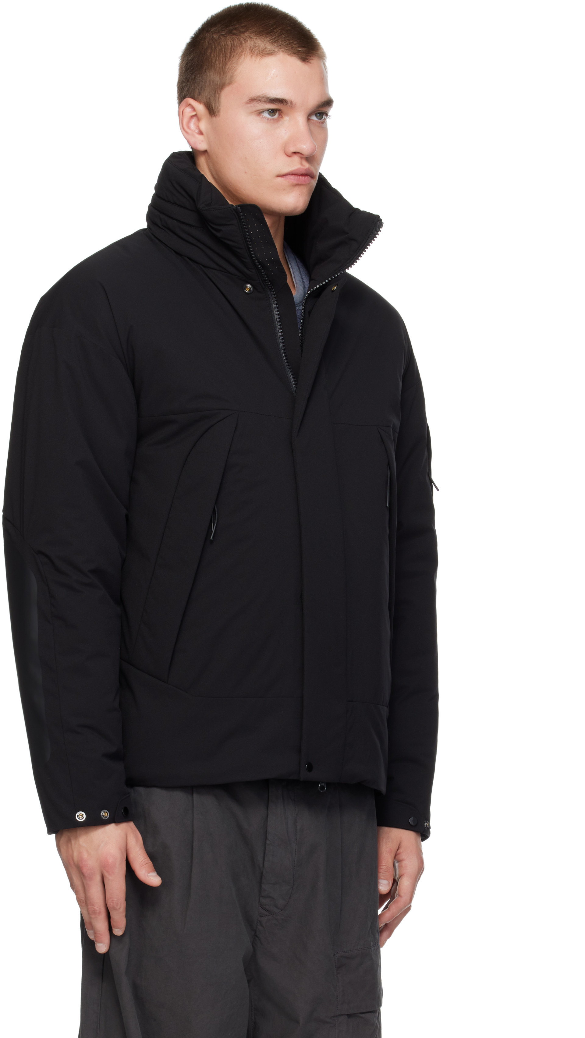 C.P. Company - Black Pro-Tek PrimaLoft Silver Lens Jacket