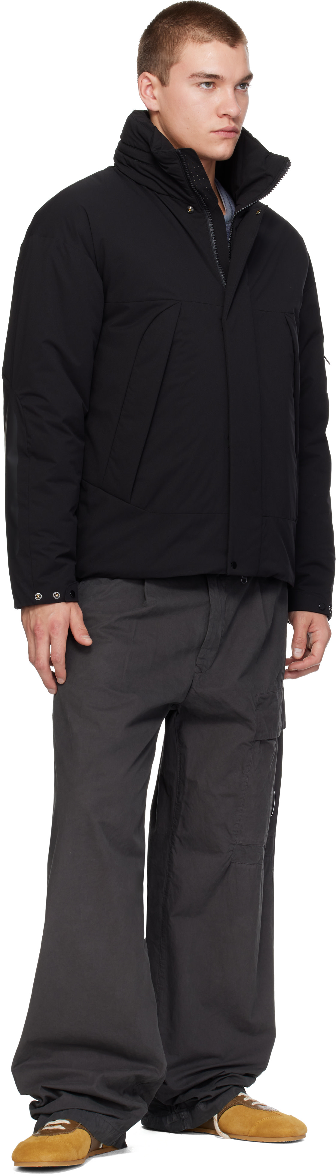 C.P. Company - Black Pro-Tek PrimaLoft Silver Lens Jacket