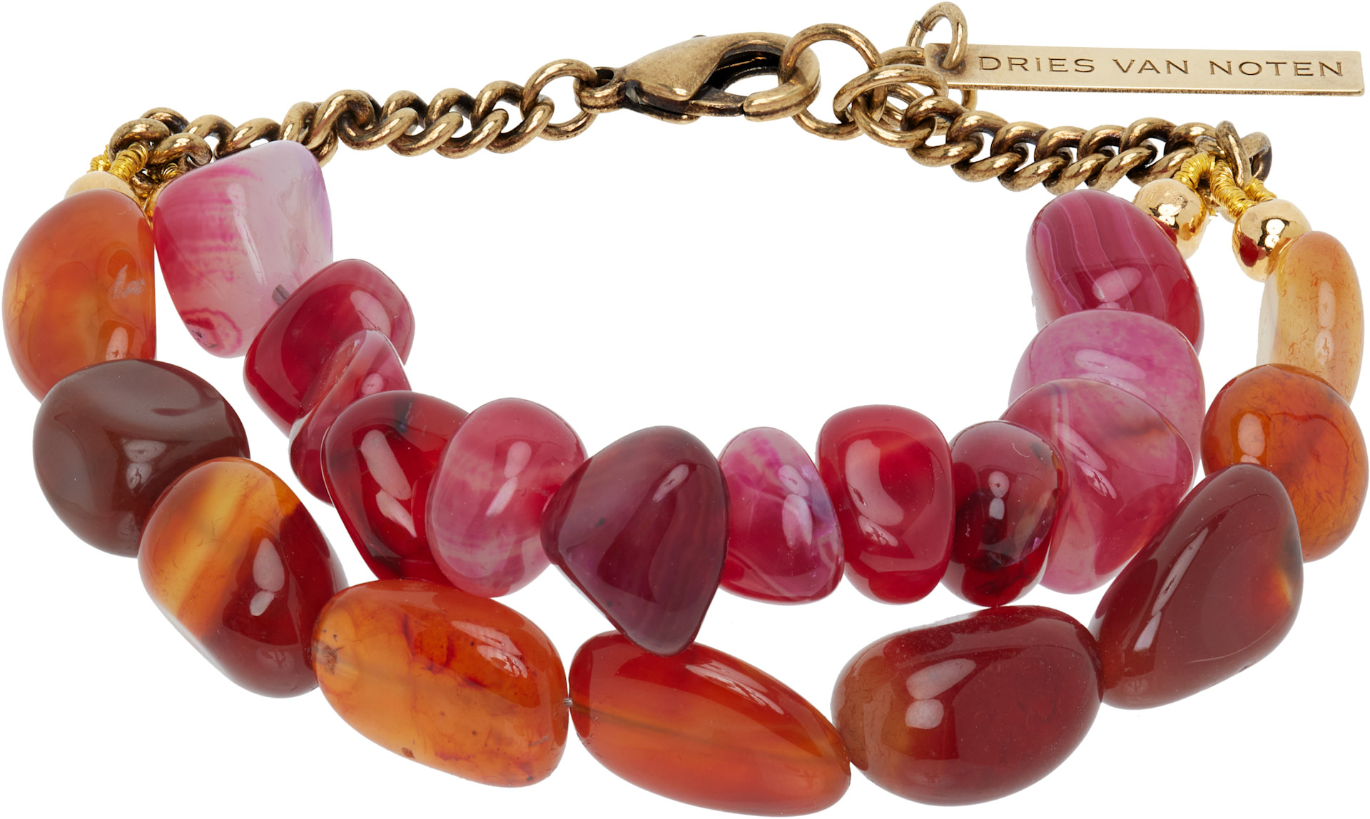 dries van noten 22ss ブレスレット Dries Van Noten: Natural Stone Bracelet | SSENSE