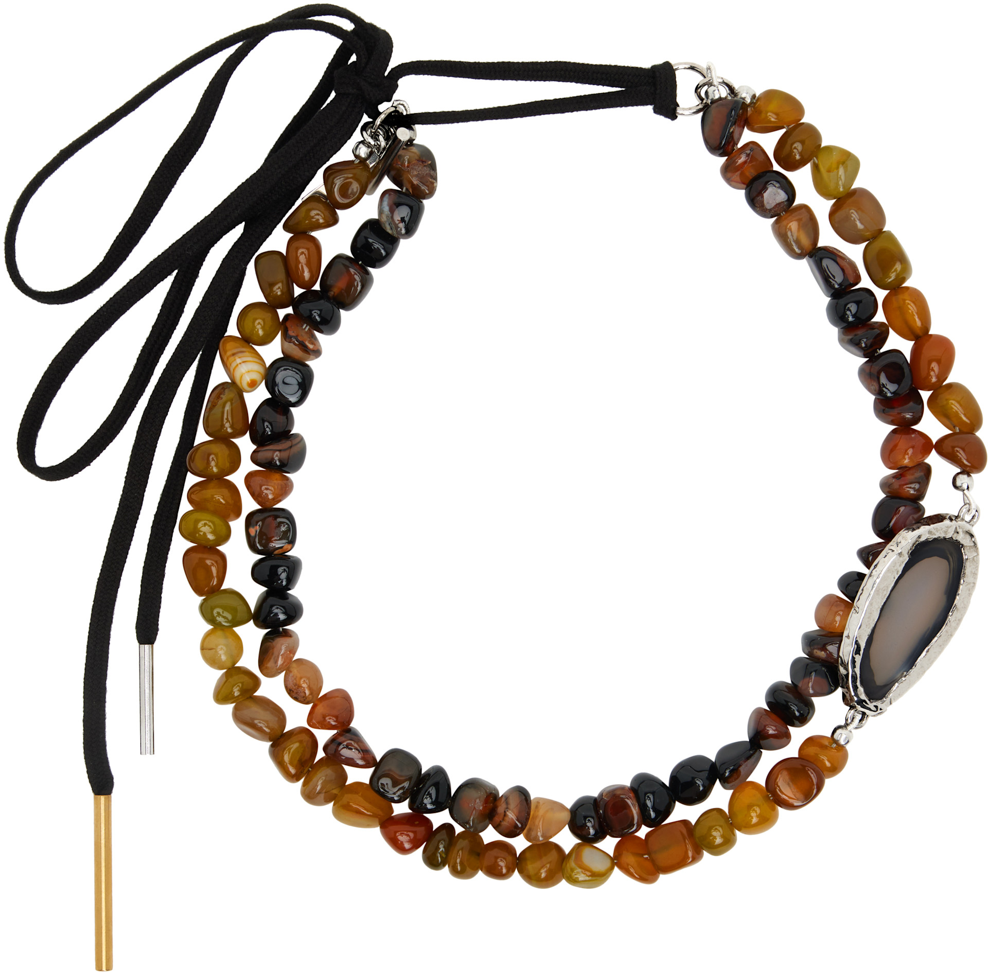Dries van noten 25ss ネックレス Dries Van Noten: Natural Stone ネックレス | SSENSE 日本