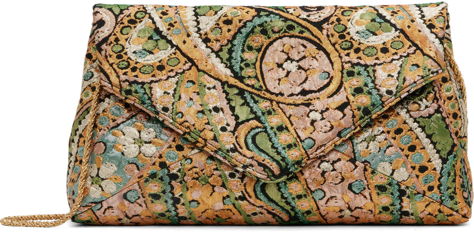 Dries Van Noten - 골드 스몰 엔벨롭 체인 숄더백