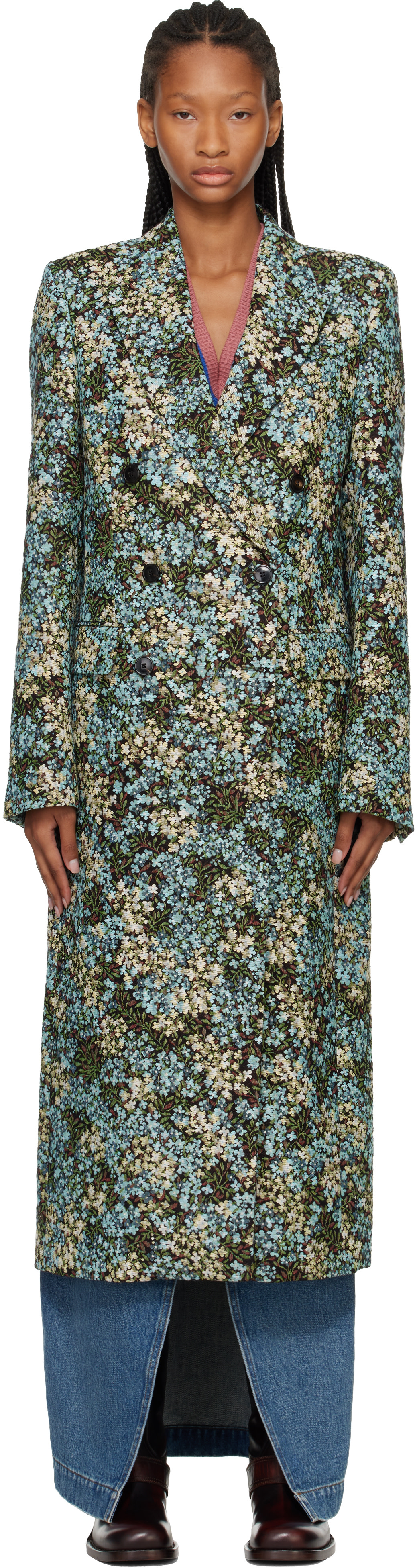 Dries Van Noten - マルチカラー ゴブラン コート