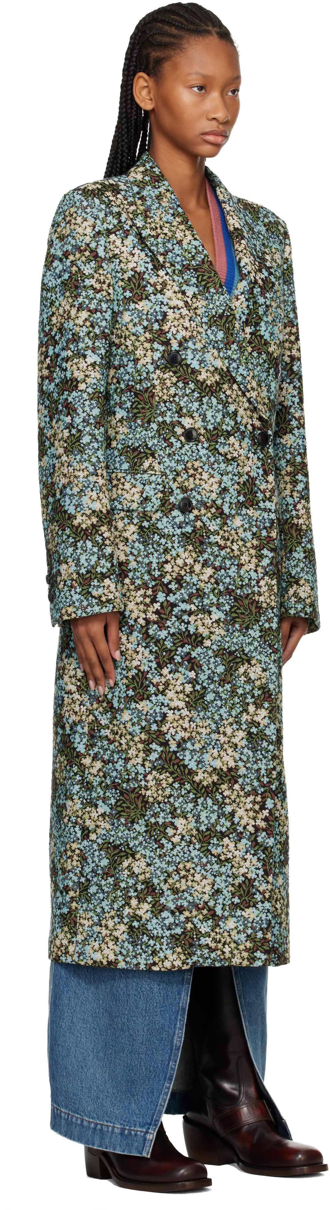 Dries Van Noten - マルチカラー ゴブラン コート