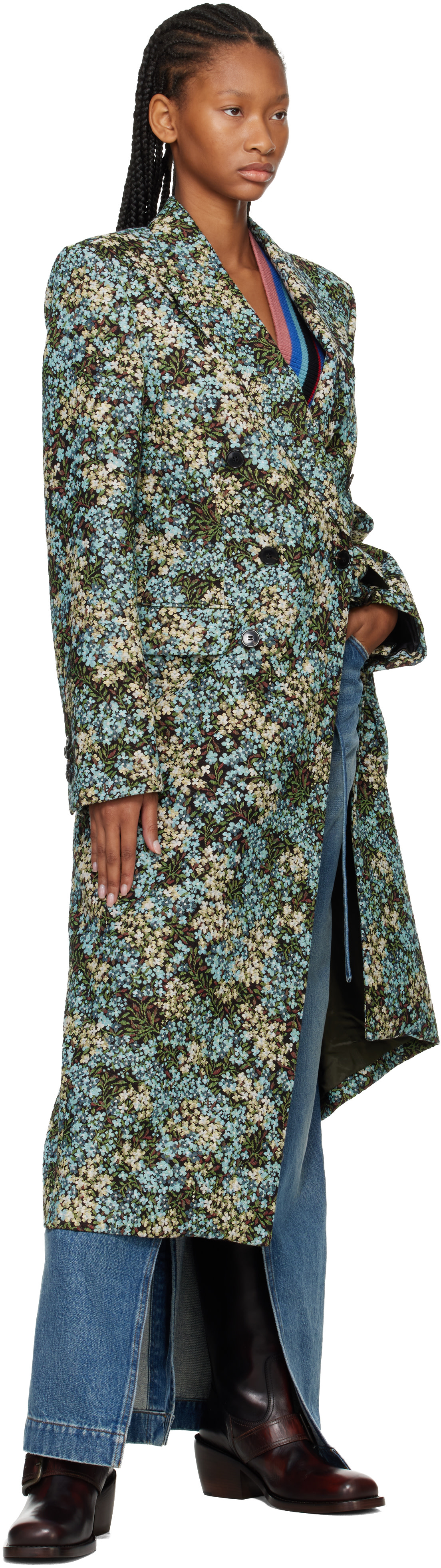 Dries Van Noten - マルチカラー ゴブラン コート