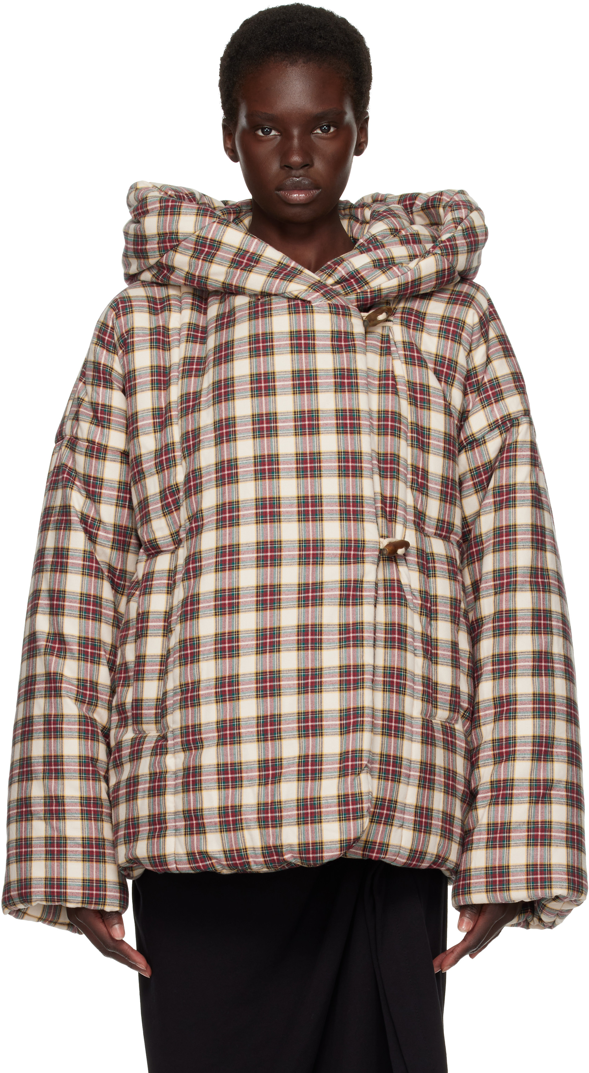 Dries Van Noten - Off-White Check Jacket