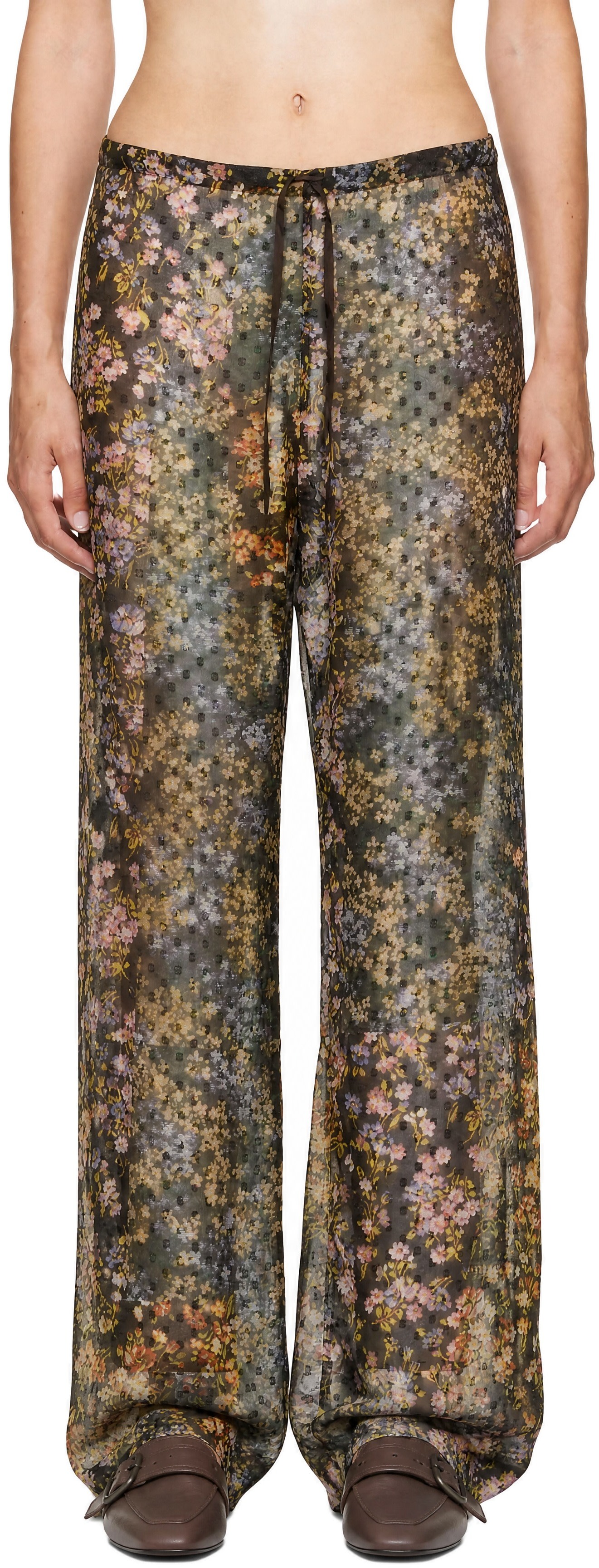 Dries Van Noten - マルチカラー Elasticated Jacquard トラウザーズ