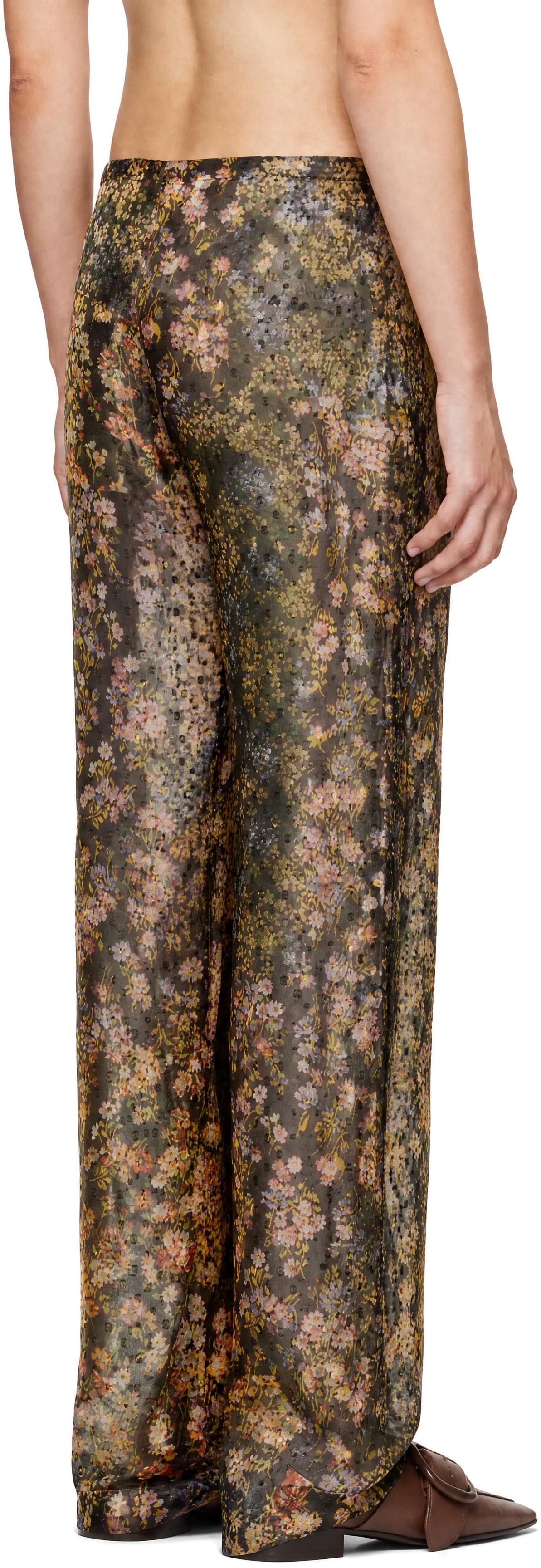 Dries Van Noten - マルチカラー Elasticated Jacquard トラウザーズ