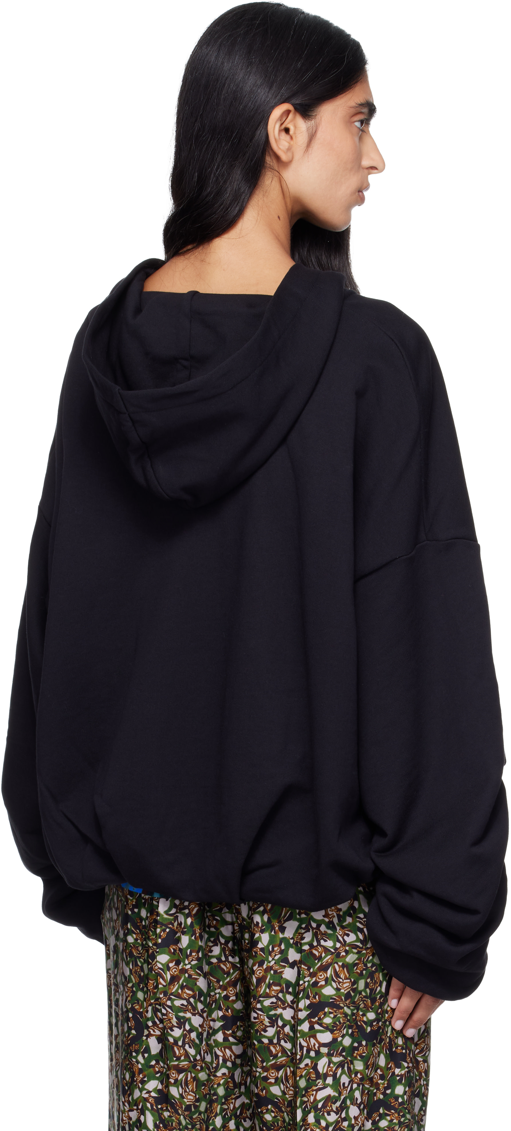 Dries Van Noten - Pull à capuche Hannett Tris noir