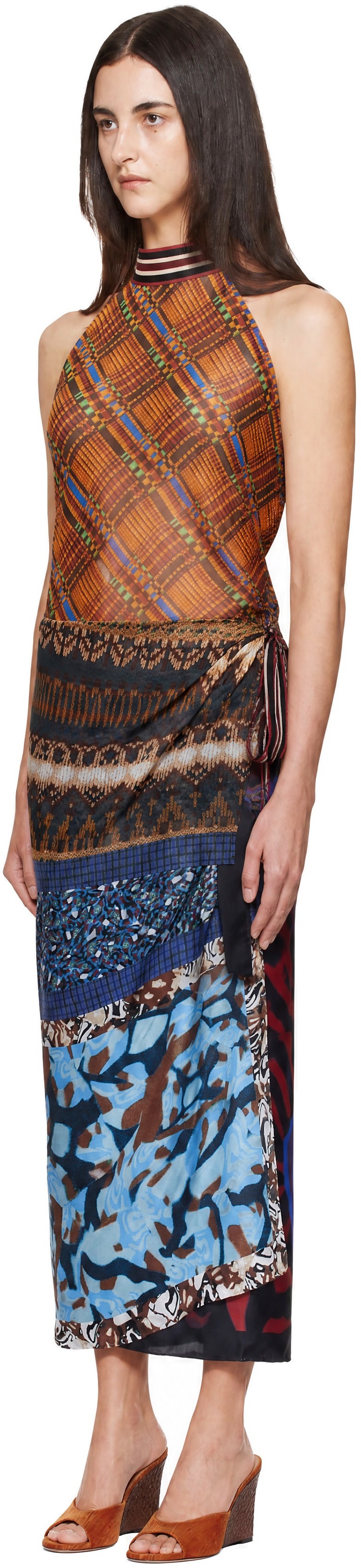 Dries Van Noten - Haut cache-cœur orange