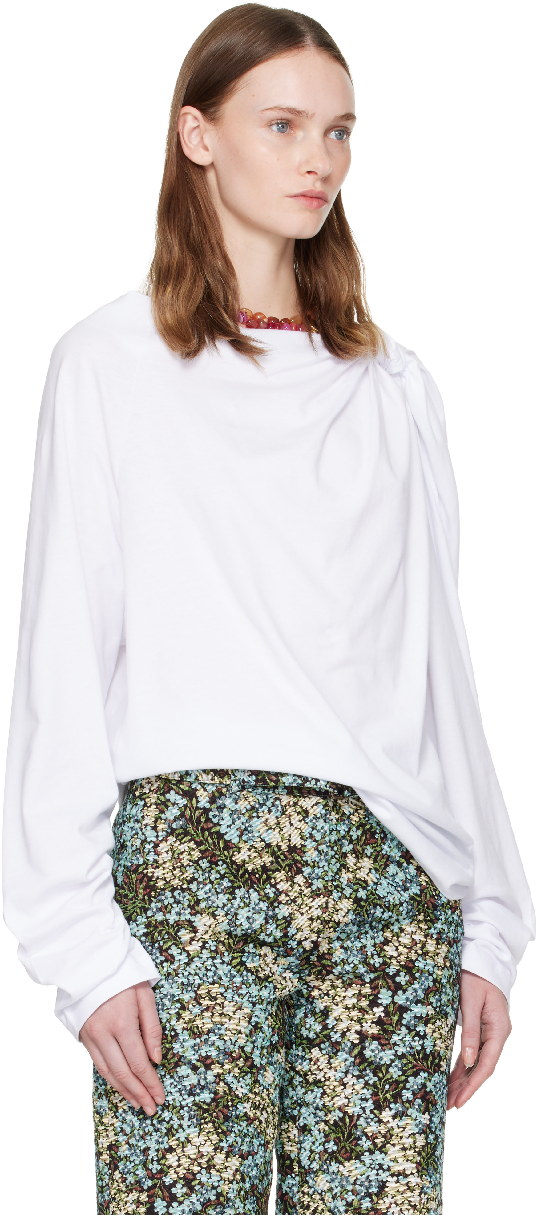 Dries Van Noten: White Cotton Jersey T-shirt | SSENSE