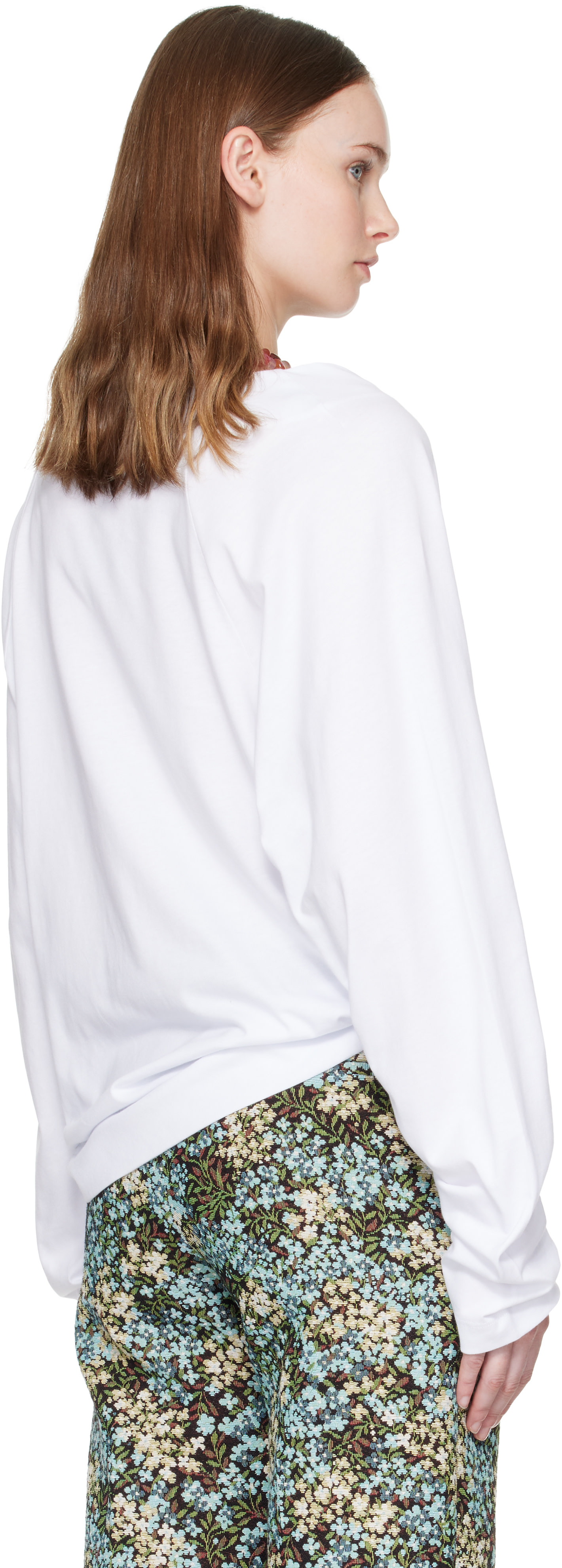 Dries Van Noten: White Cotton Jersey T-shirt | SSENSE