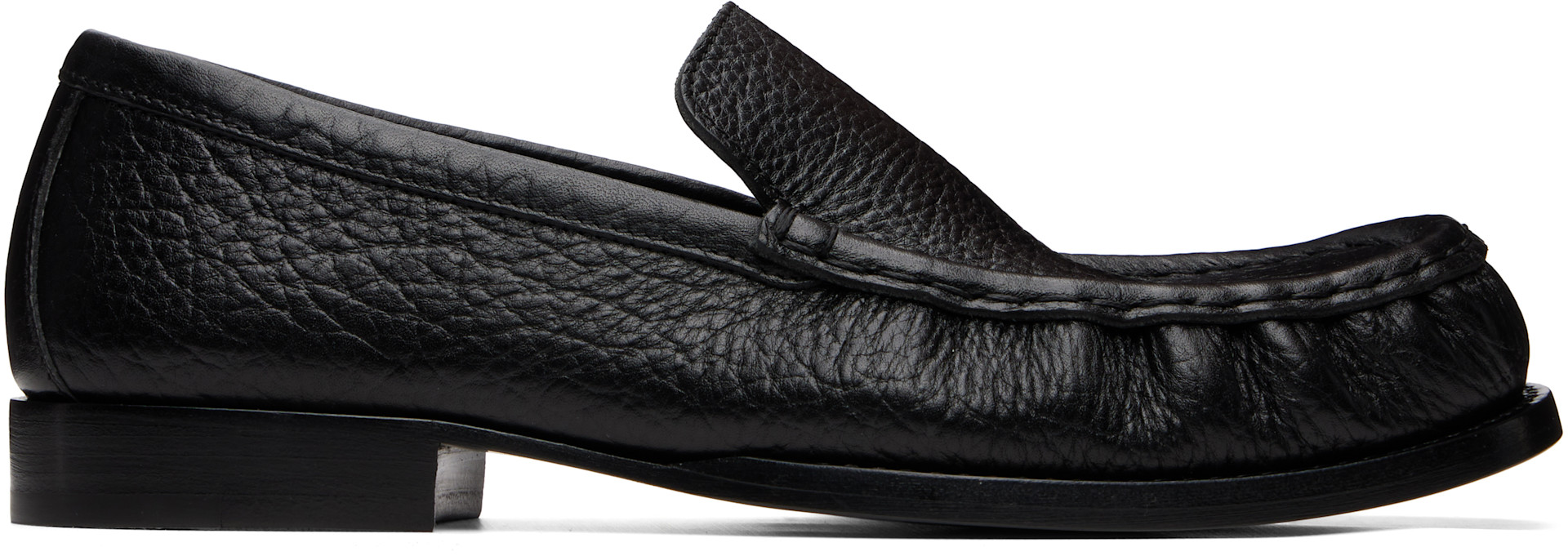 Dries Van Noten - Flâneurs noirs en cuir