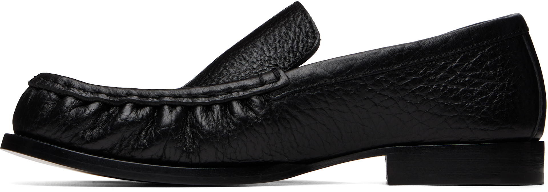 Dries Van Noten - Flâneurs noirs en cuir
