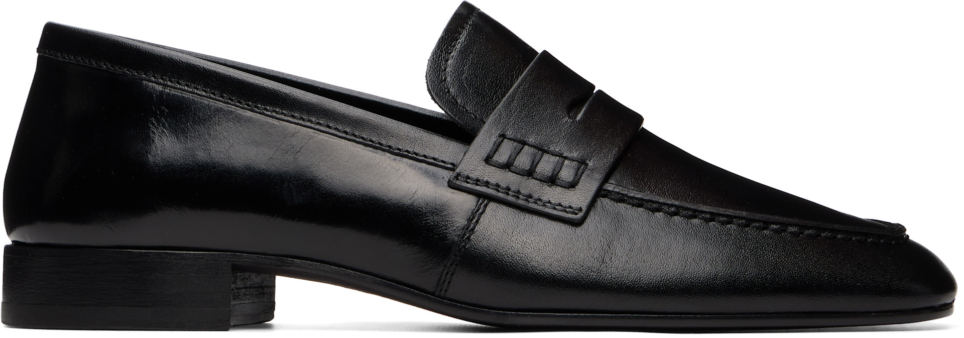 Dries Van Noten - Flâneurs noirs en cuir